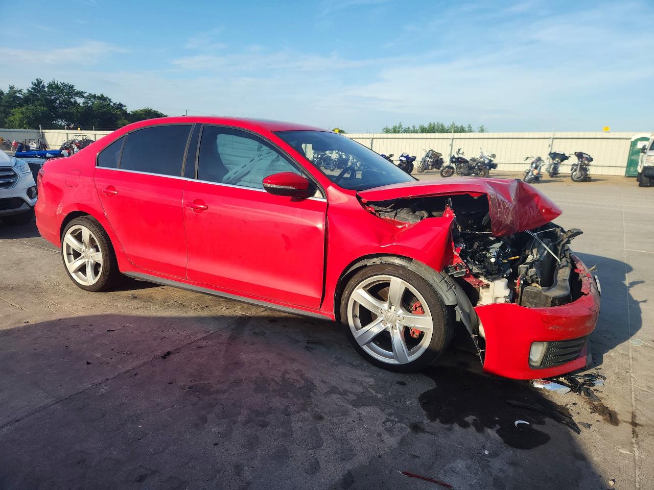 2015 Volkswagen Jetta Gli Red vin: 3VW5S7AJ0FM334774