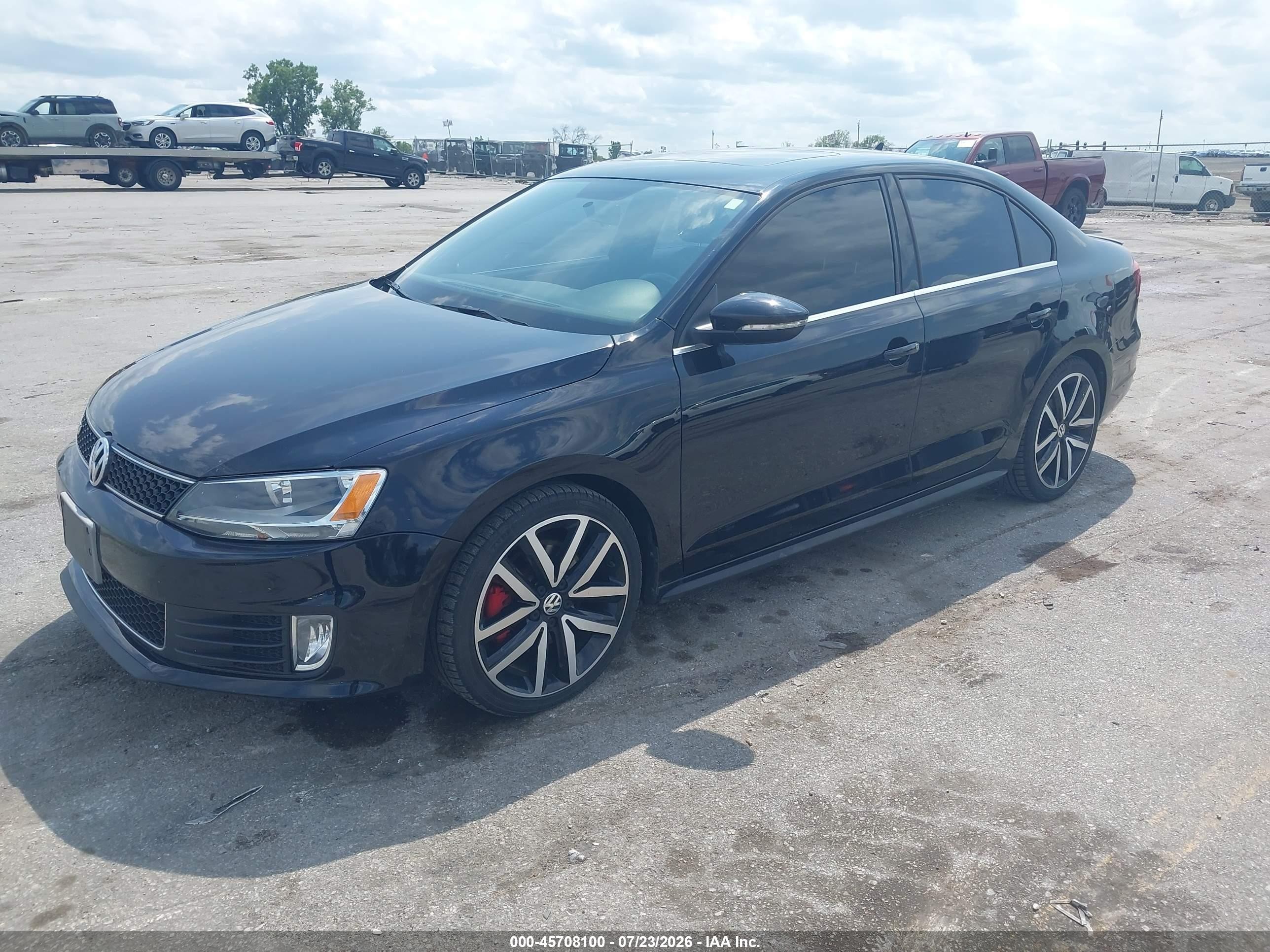 2014 Volkswagen Jetta Gli Autobahn Black vin: 3VW5S7AJXEM397394