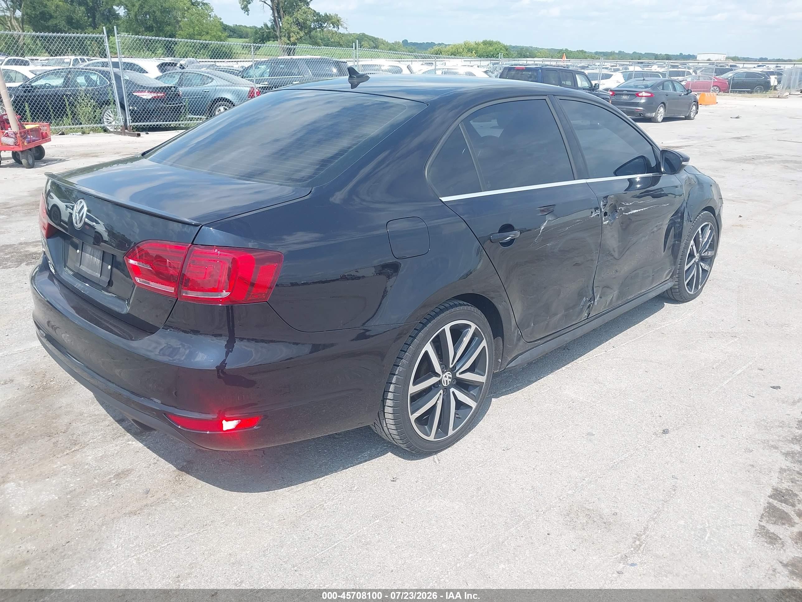 2014 Volkswagen Jetta Gli Autobahn Black vin: 3VW5S7AJXEM397394