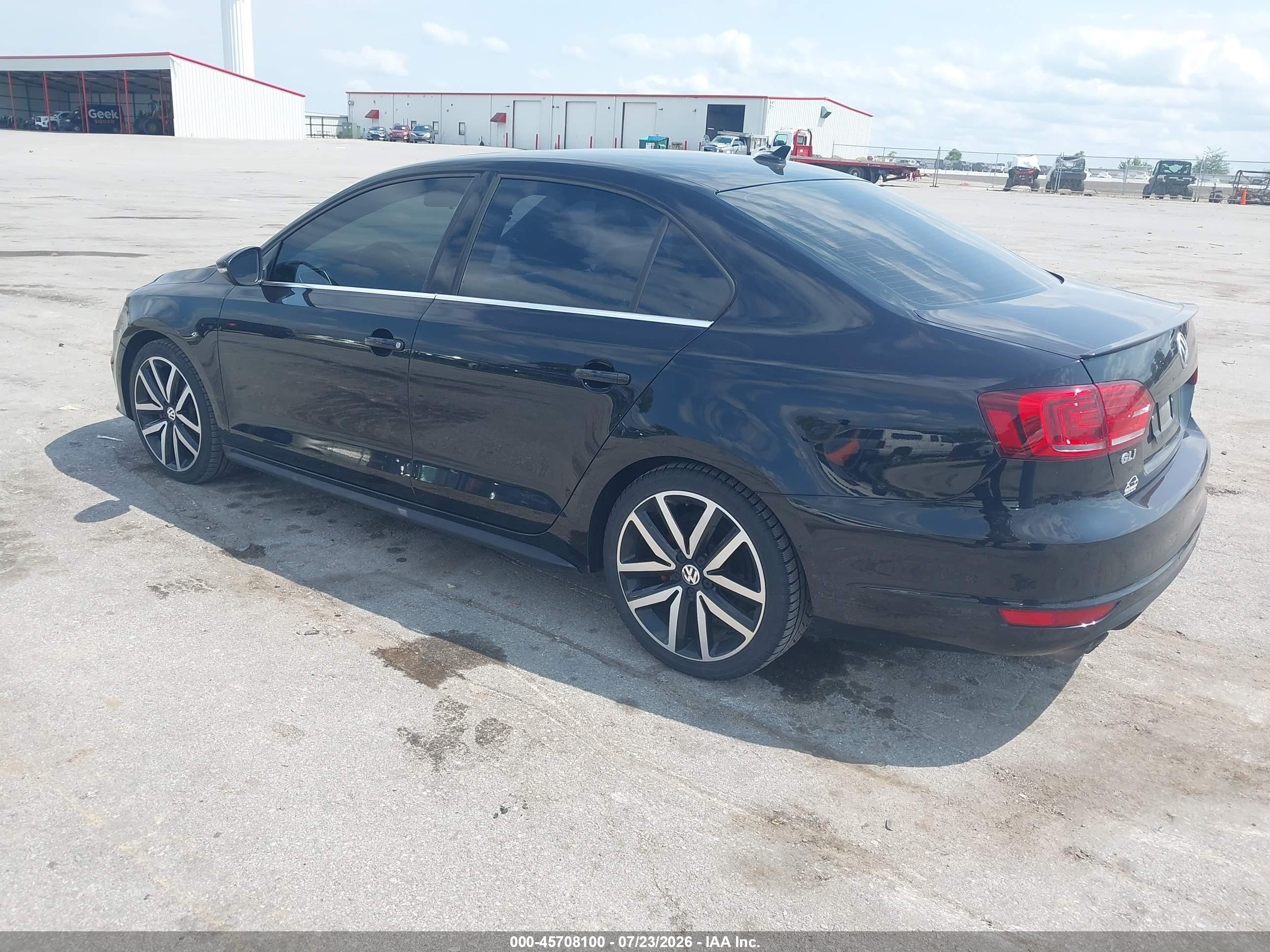 2014 Volkswagen Jetta Gli Autobahn Black vin: 3VW5S7AJXEM397394