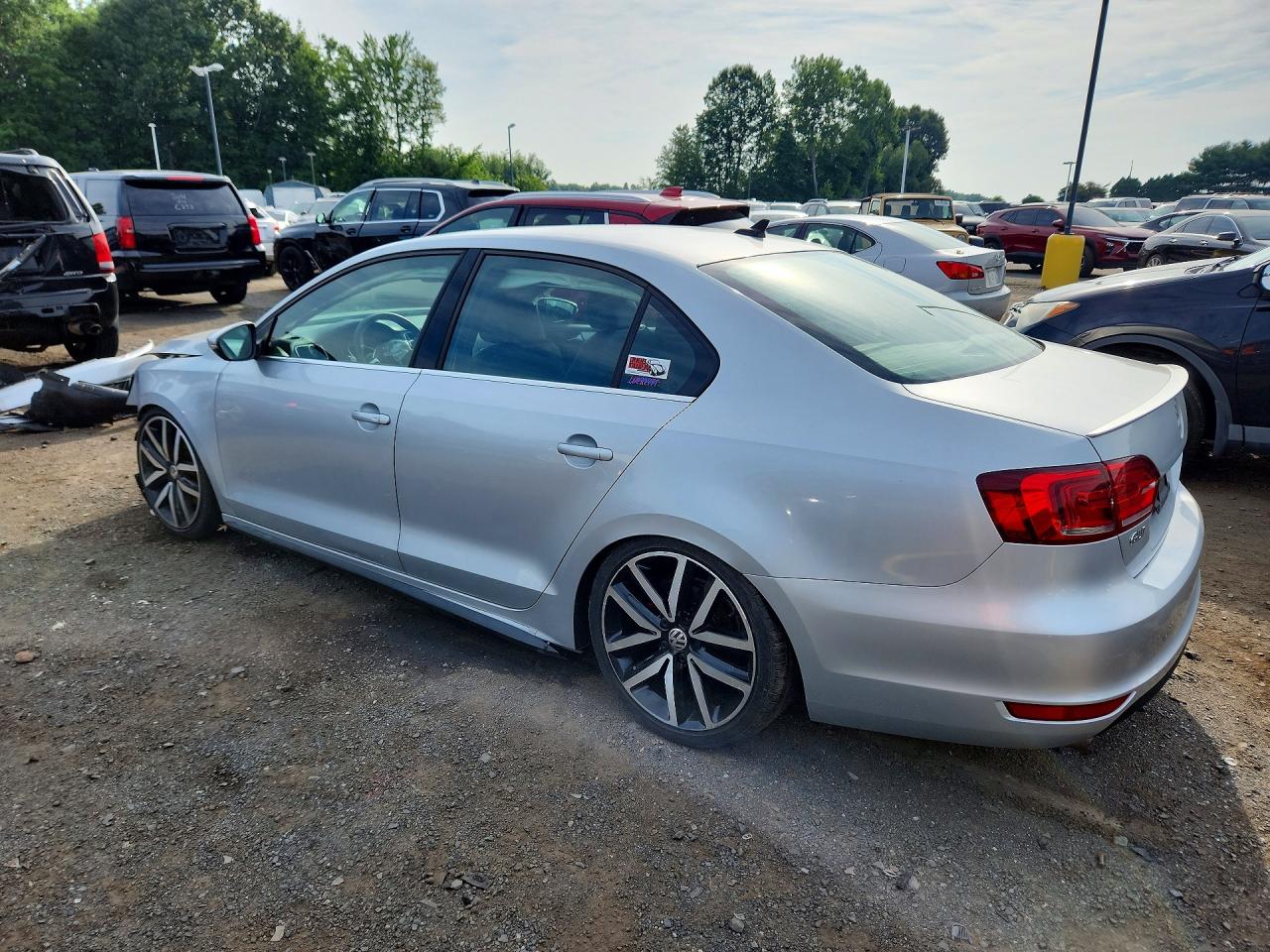 2014 Volkswagen Jetta Gli Silver vin: 3VW5T7AJ0EM385560