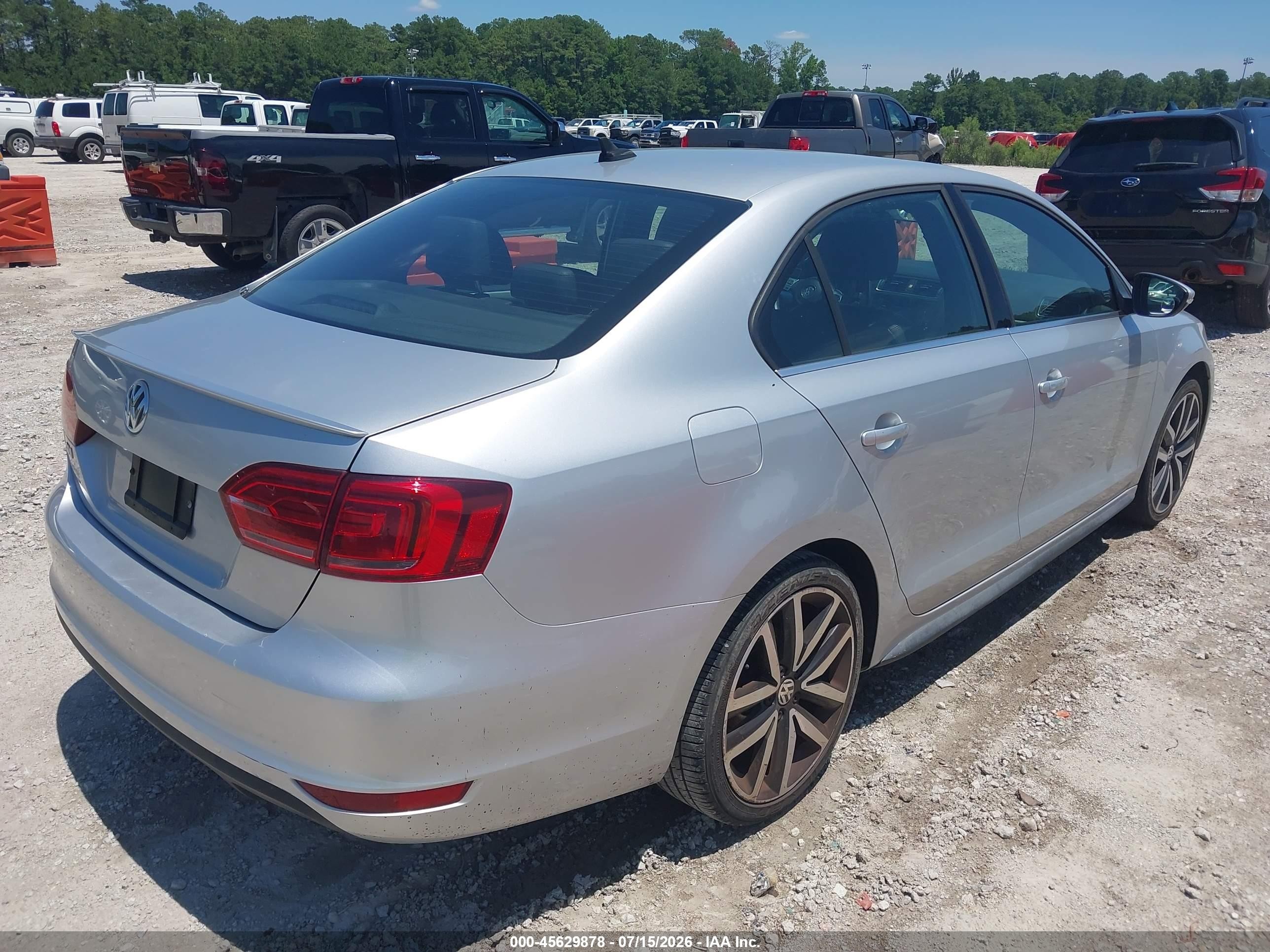 2014 Volkswagen Jetta Gli Autobahn W/nav Silver vin: 3VW5T7AJ2EM386967