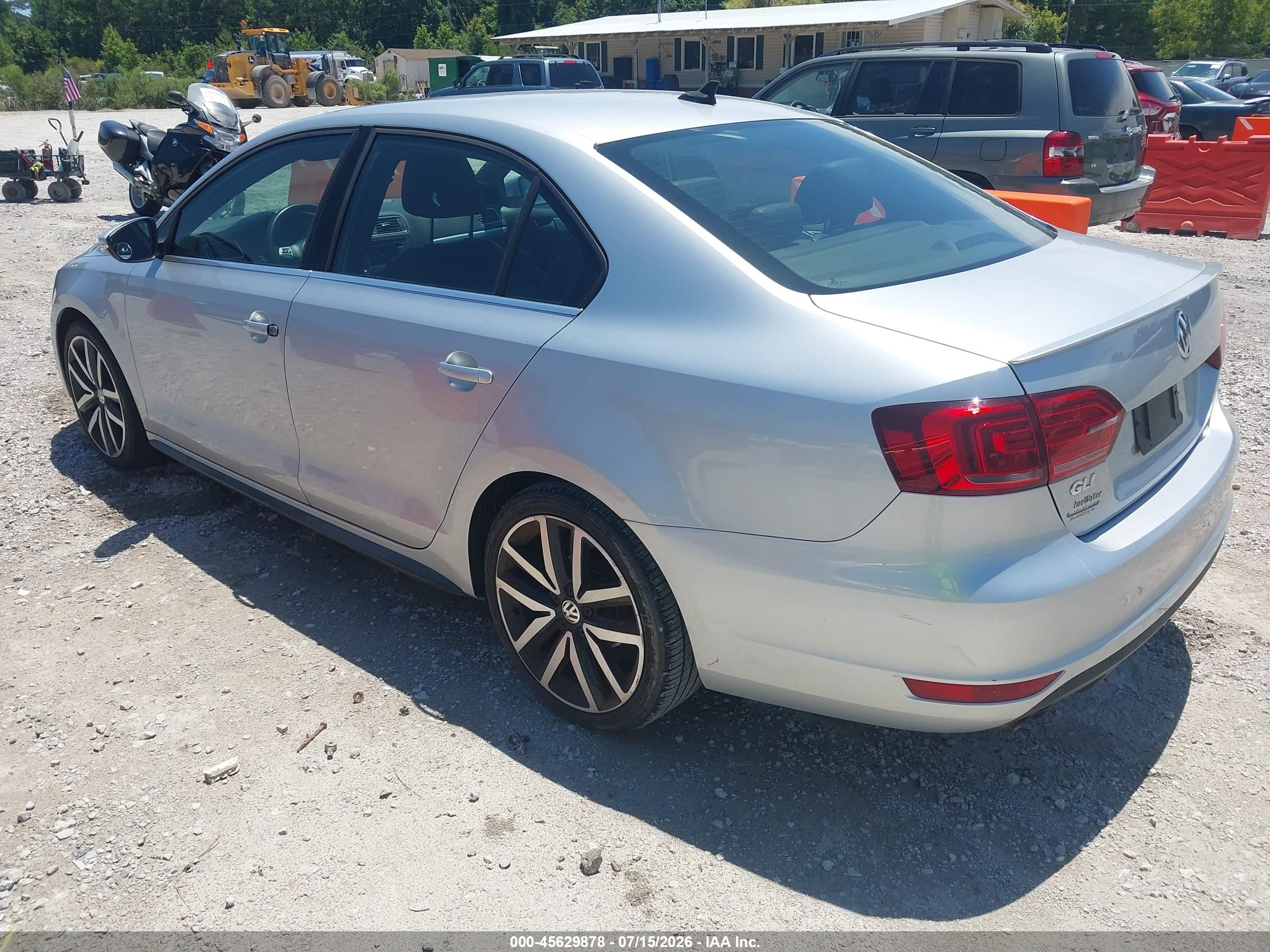 2014 Volkswagen Jetta Gli Autobahn W/nav Silver vin: 3VW5T7AJ2EM386967