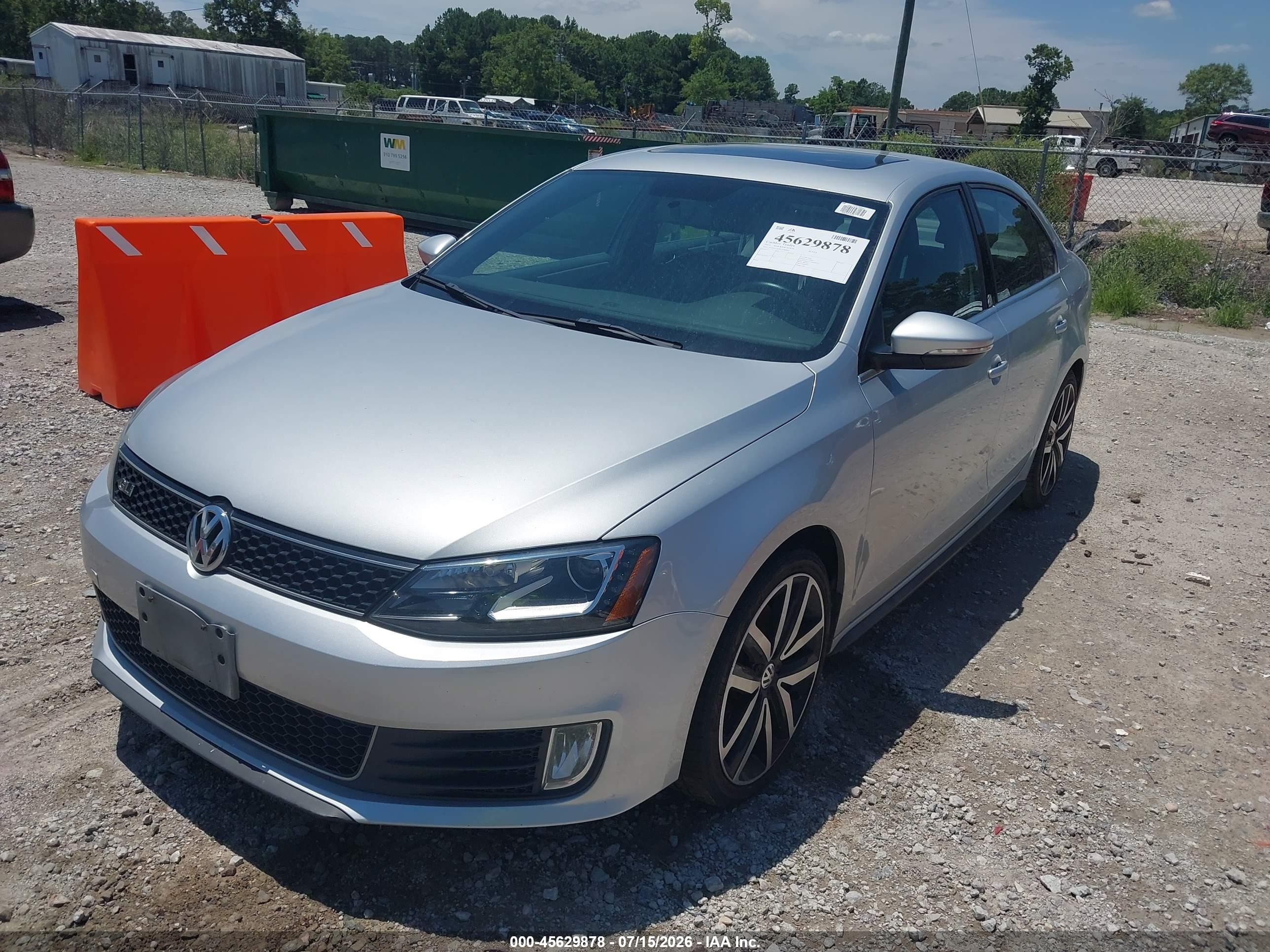 2014 Volkswagen Jetta Gli Autobahn W/nav Silver vin: 3VW5T7AJ2EM386967