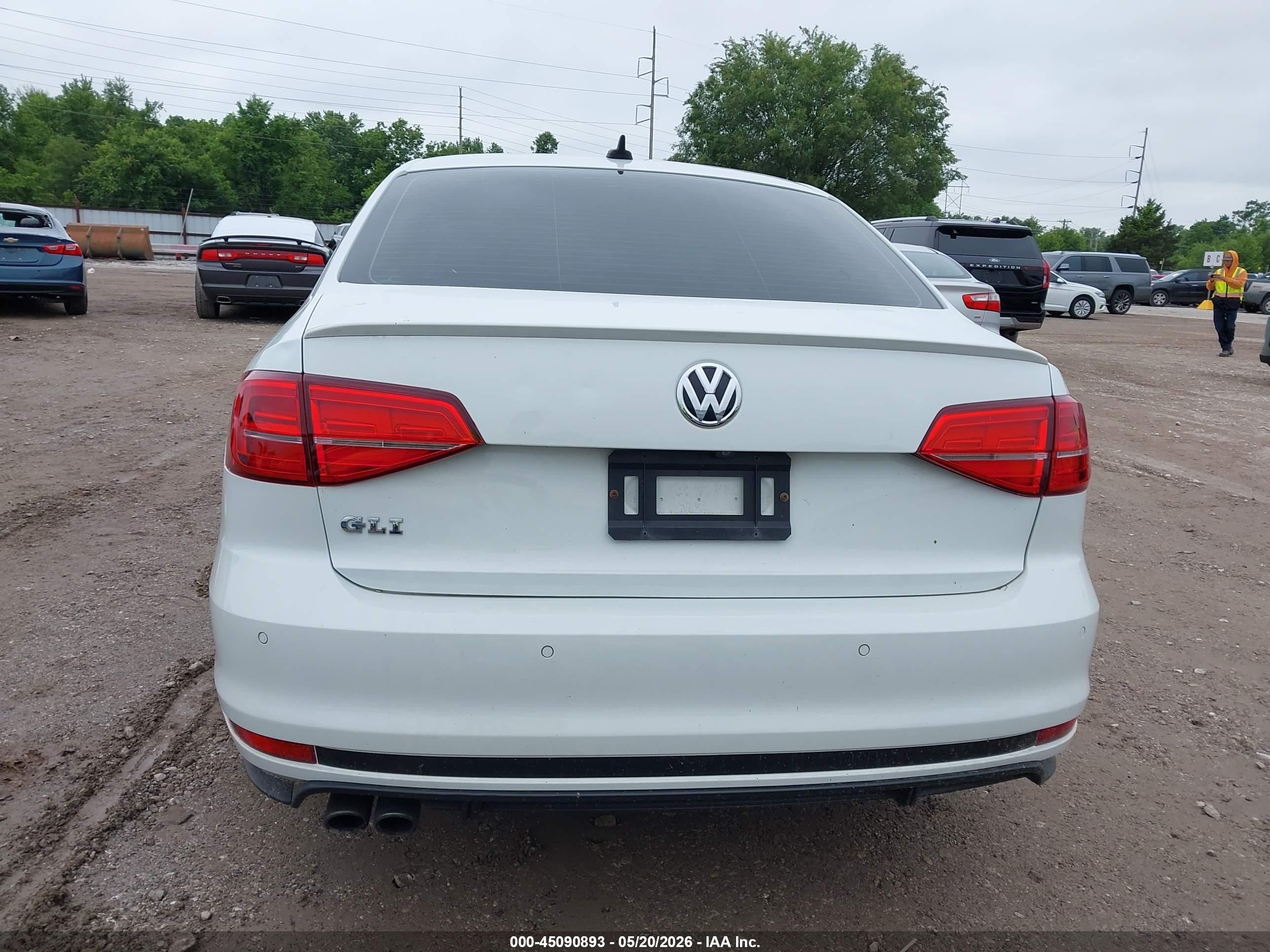 2017 Volkswagen Jetta Gli White vin: 3VW5T7AJ2HM323047