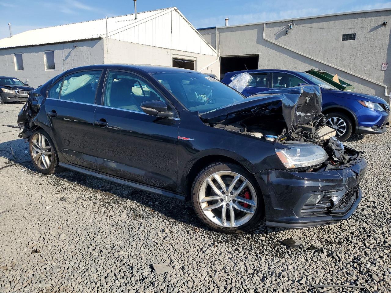 2017 Volkswagen Jetta Gli Black vin: 3VW5T7AJ4HM338066