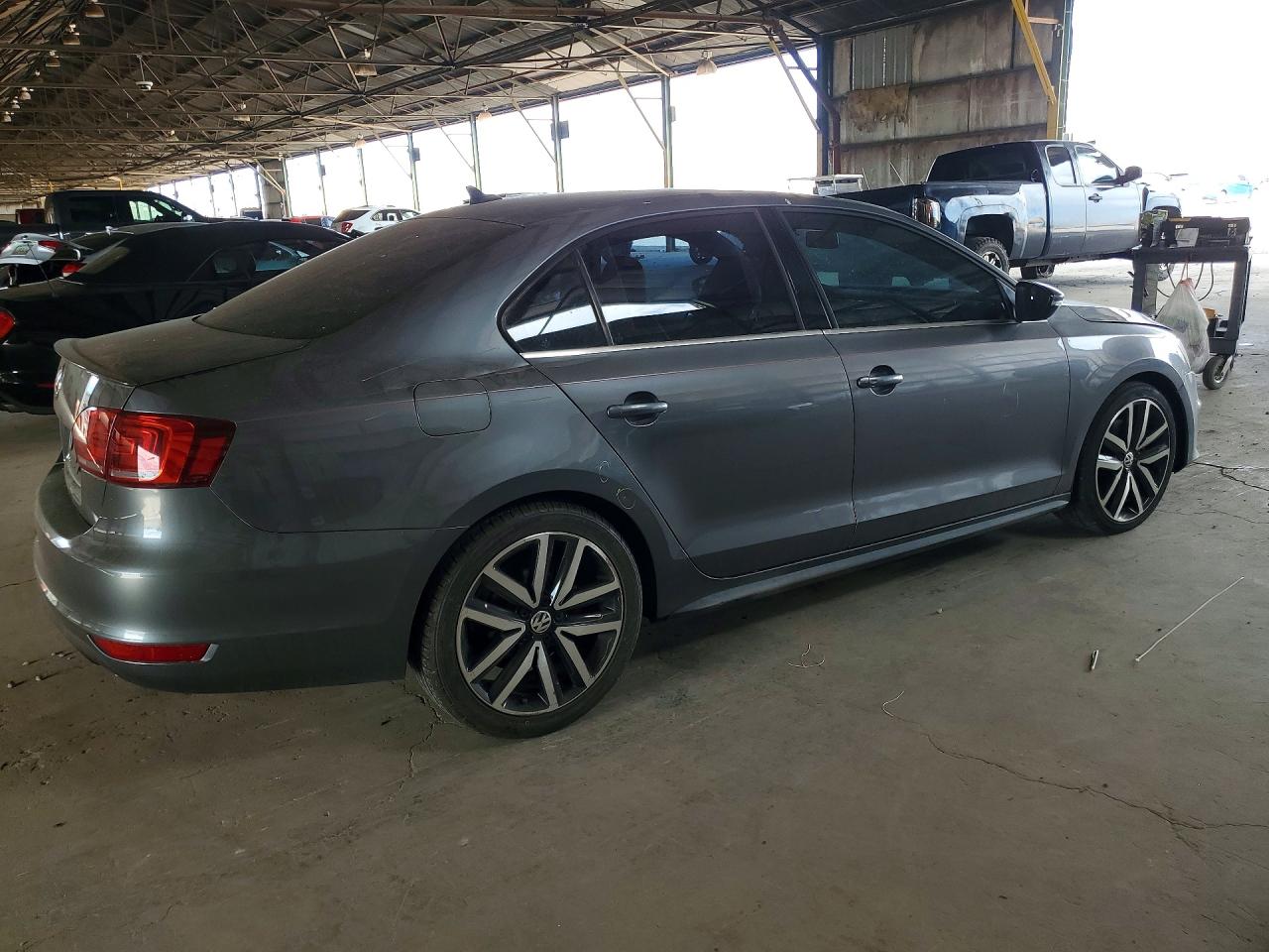 2014 Volkswagen Jetta Gli Gray vin: 3VW5T7AJ6EM376197