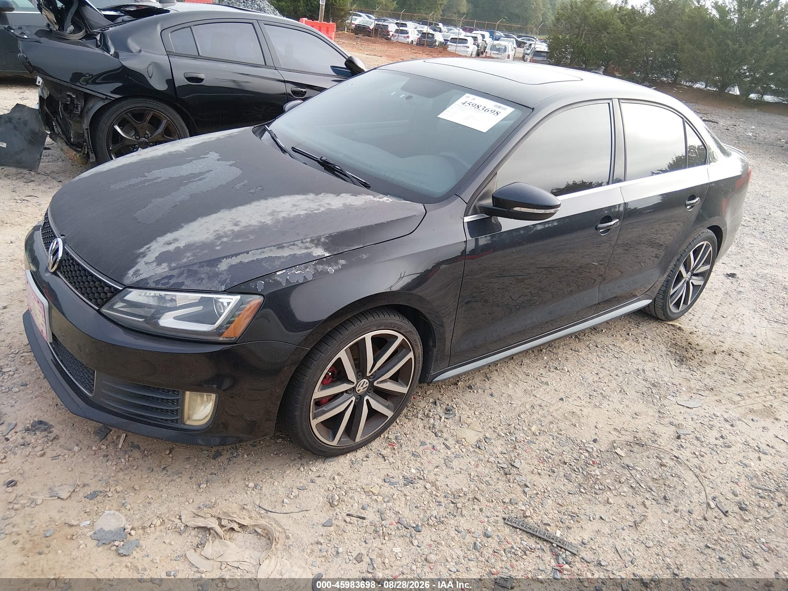 2014 Volkswagen Jetta Gli Autobahn W/nav Black vin: 3VW5T7AJ7EM391582