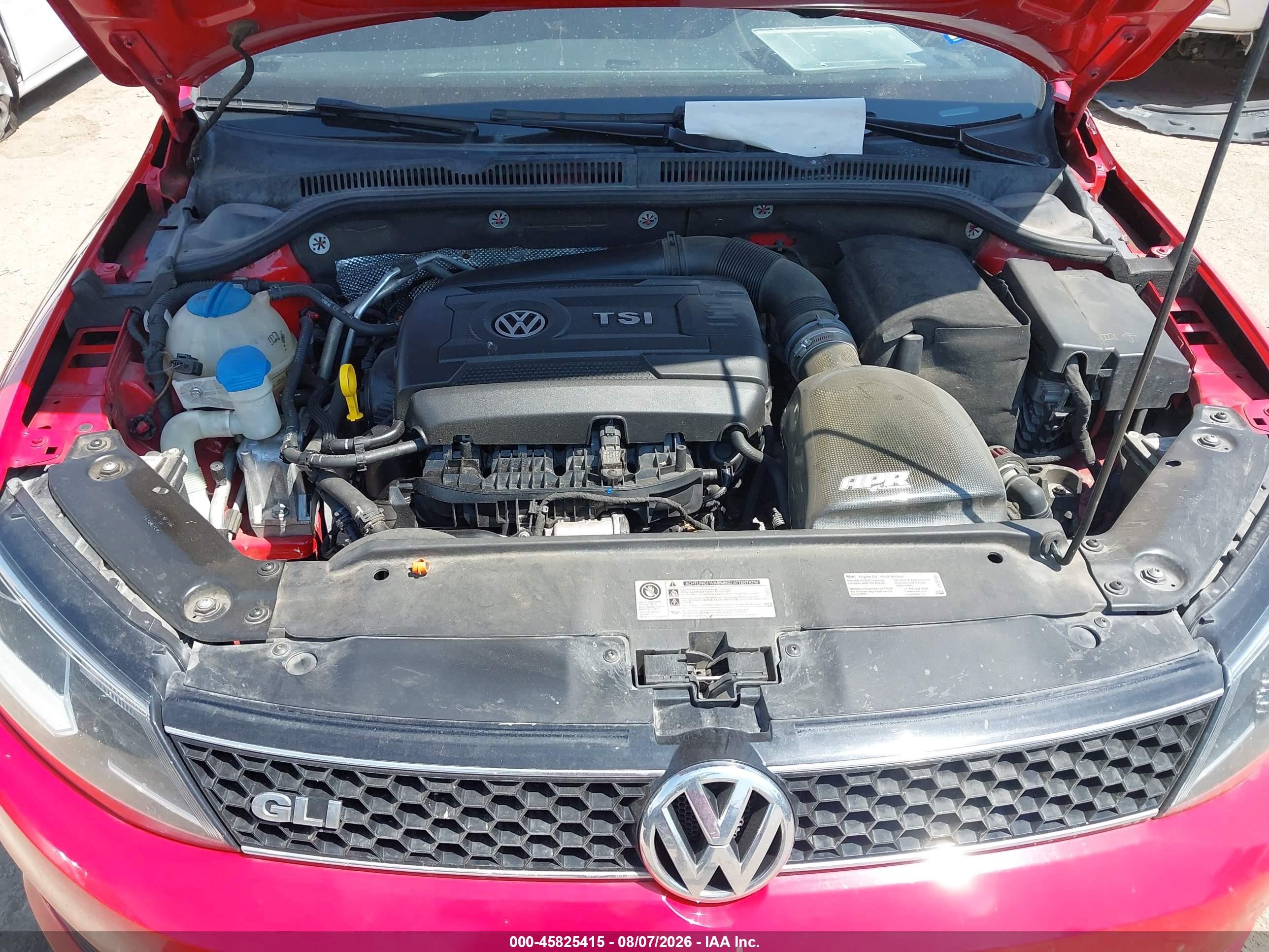 2013 Volkswagen Jetta Gli Autobahn W/nav Red vin: 3VW5T7AJXDM451546