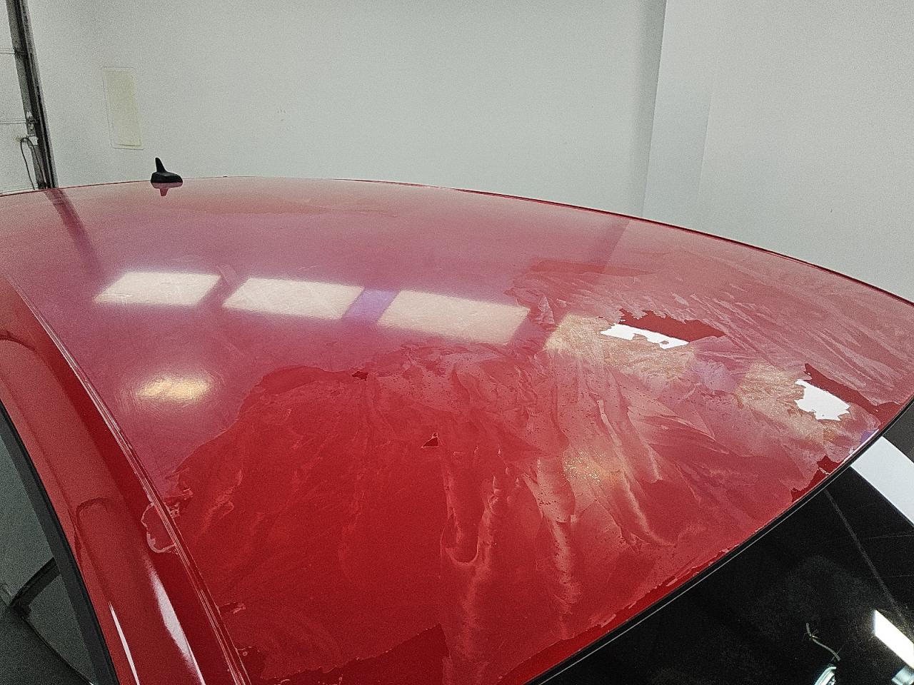 2015 Volkswagen Gti Red vin: 3VW5T7AU0FM028357 Damage: Roof, Peeling, > 12 Inches