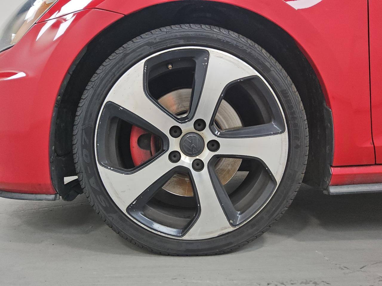 2015 Volkswagen Gti Red vin: 3VW5T7AU0FM028357 Damage: Left Front Wheel, Curb Rash, > 12 Inches