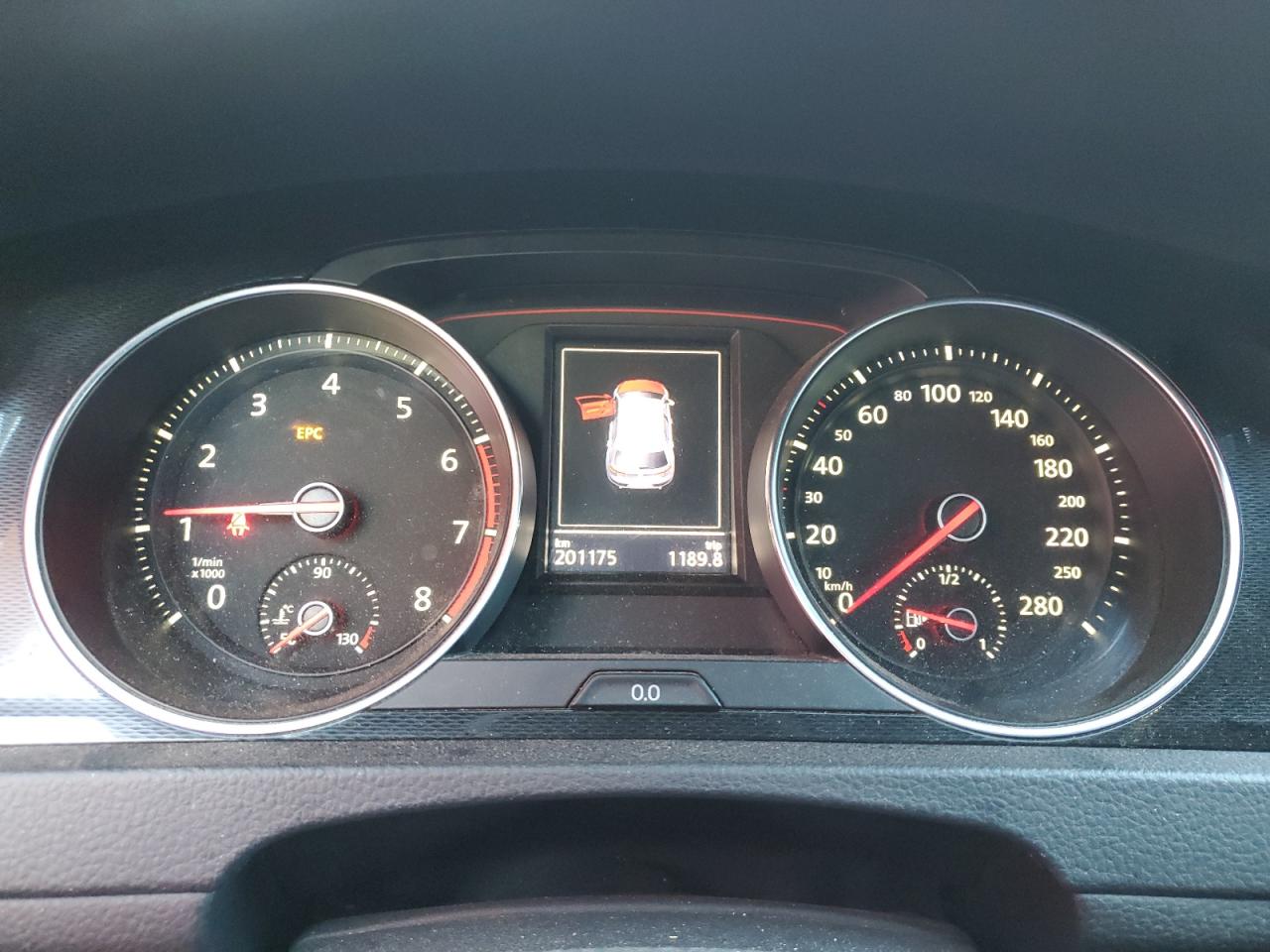 2015 Volkswagen Gti Red vin: 3VW5T7AU1FM003273 Damage: Warning - Traction Control, On, Unacceptable