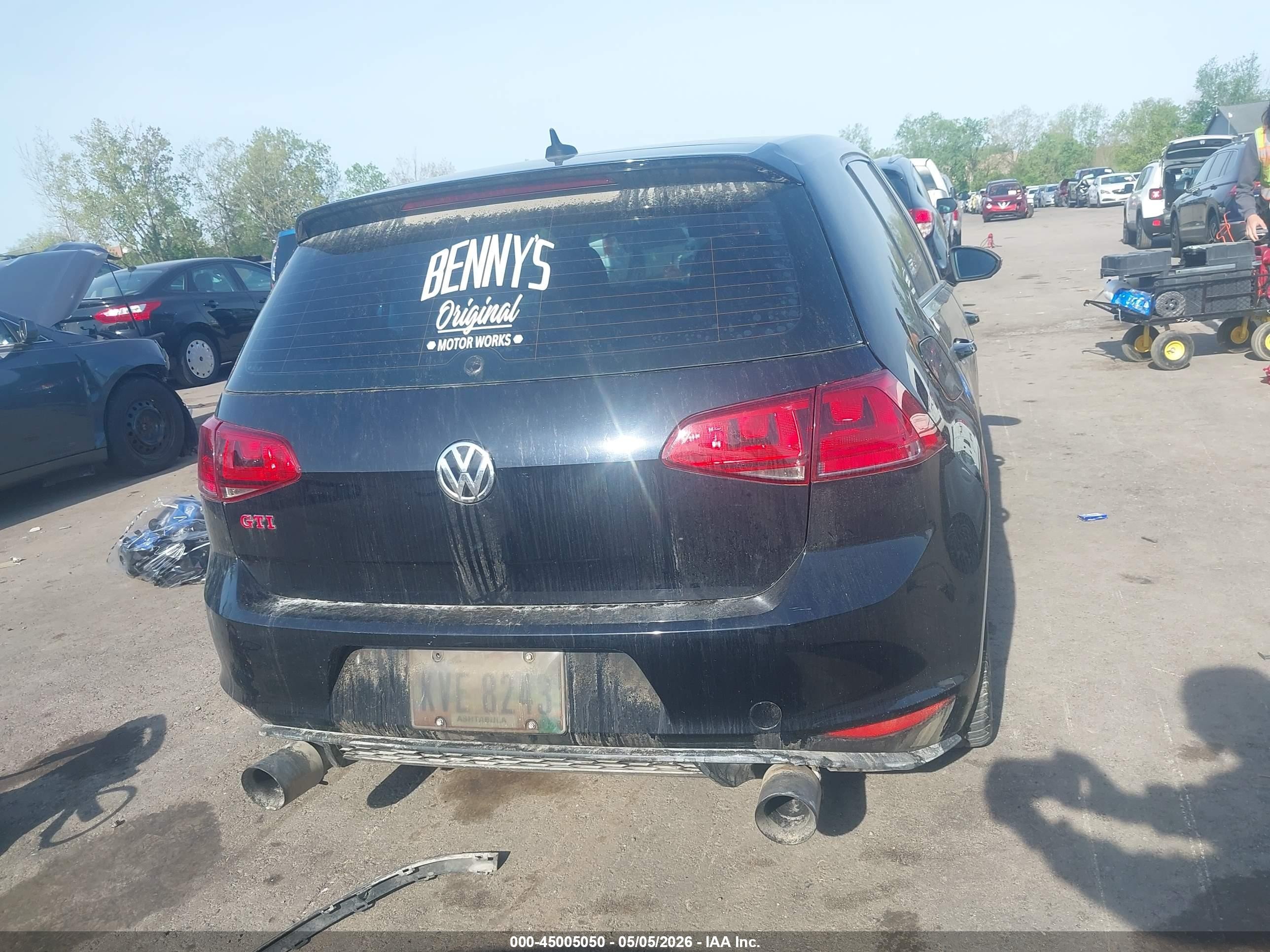 2015 Volkswagen Golf Gti 2.0t S 4-door Black vin: 3VW5T7AU2FM003279