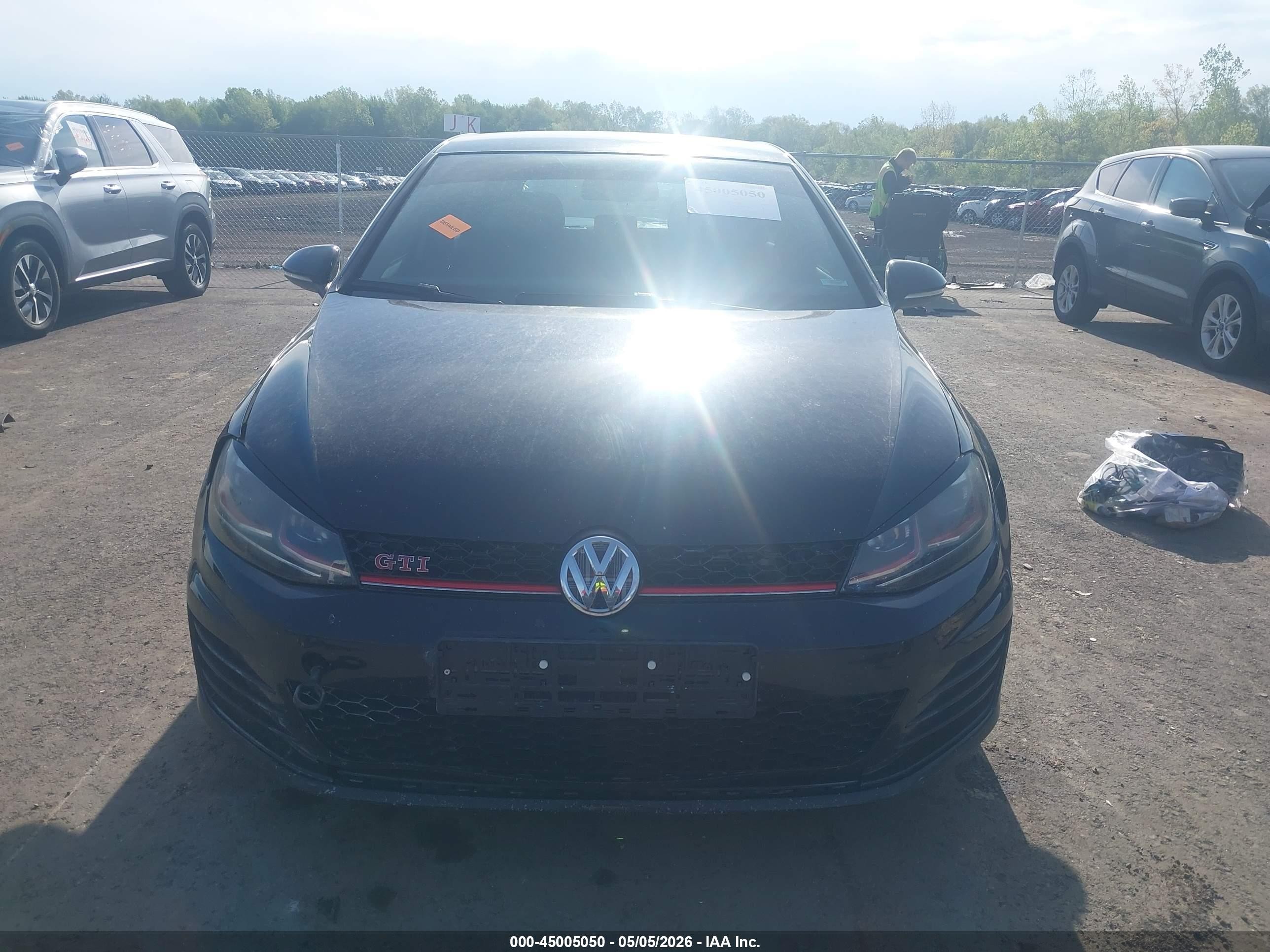 2015 Volkswagen Golf Gti 2.0t S 4-door Black vin: 3VW5T7AU2FM003279