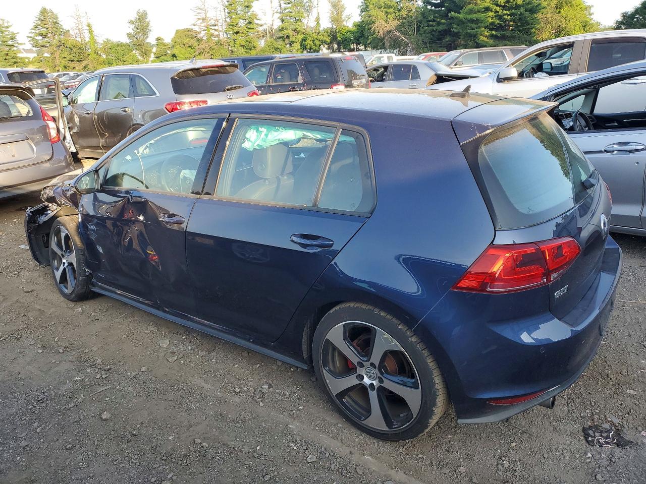 2015 Volkswagen Gti Blue vin: 3VW5T7AU3FM014906