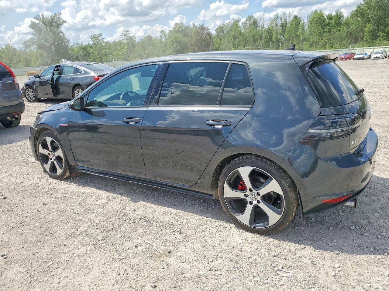2015 Volkswagen Gti Gray vin: 3VW5T7AU3FM075866