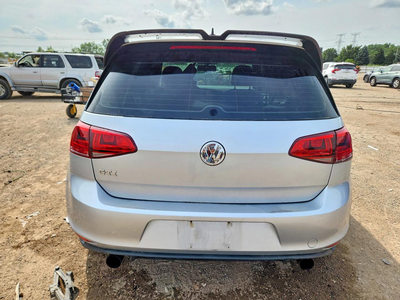 2015 Volkswagen Gti Silver vin: 3VW5T7AU3FM085717