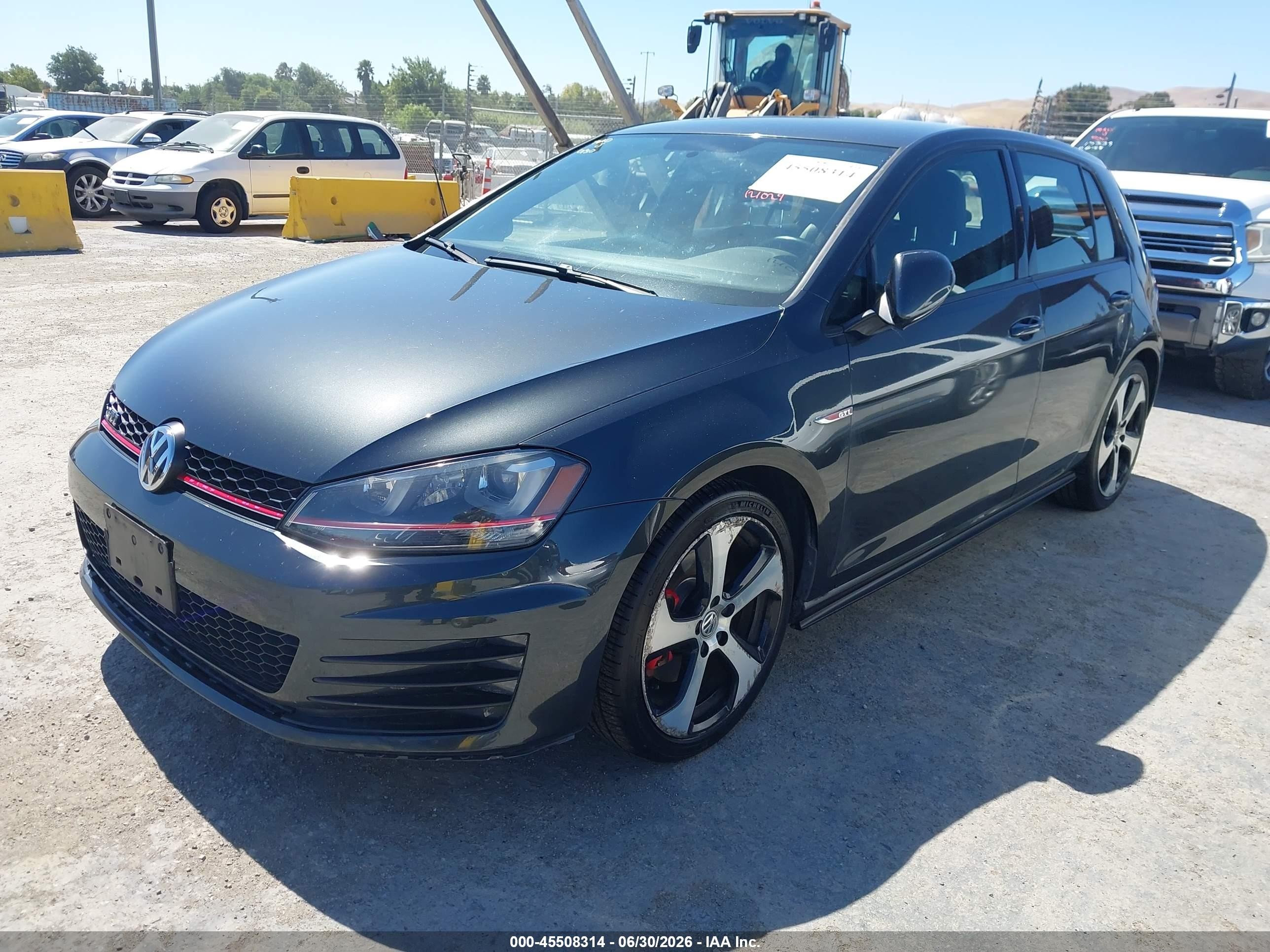 2015 Volkswagen Golf Gti 2.0t S 4-door Gray vin: 3VW5T7AU4FM062365
