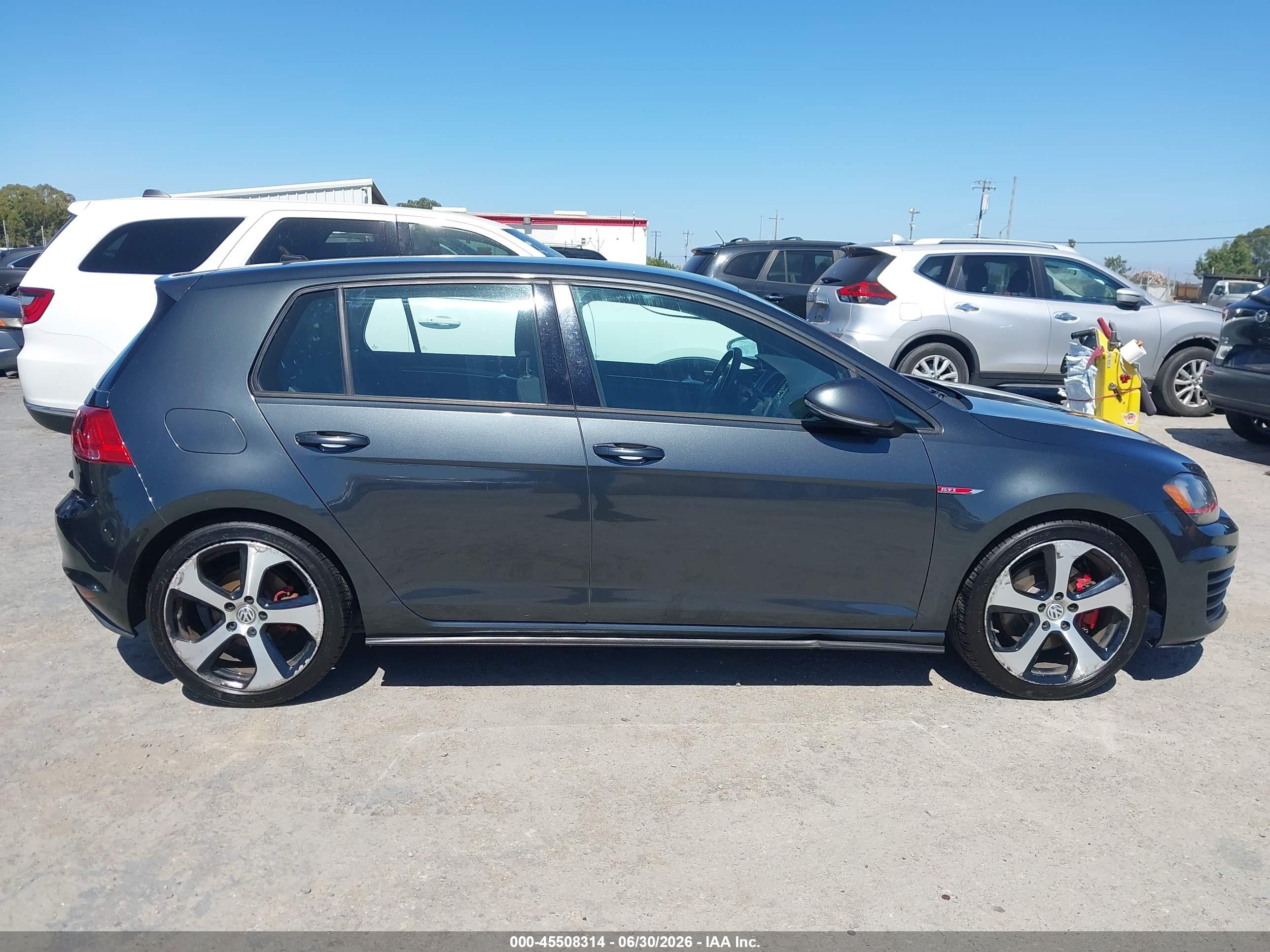 2015 Volkswagen Golf Gti 2.0t S 4-door Gray vin: 3VW5T7AU4FM062365