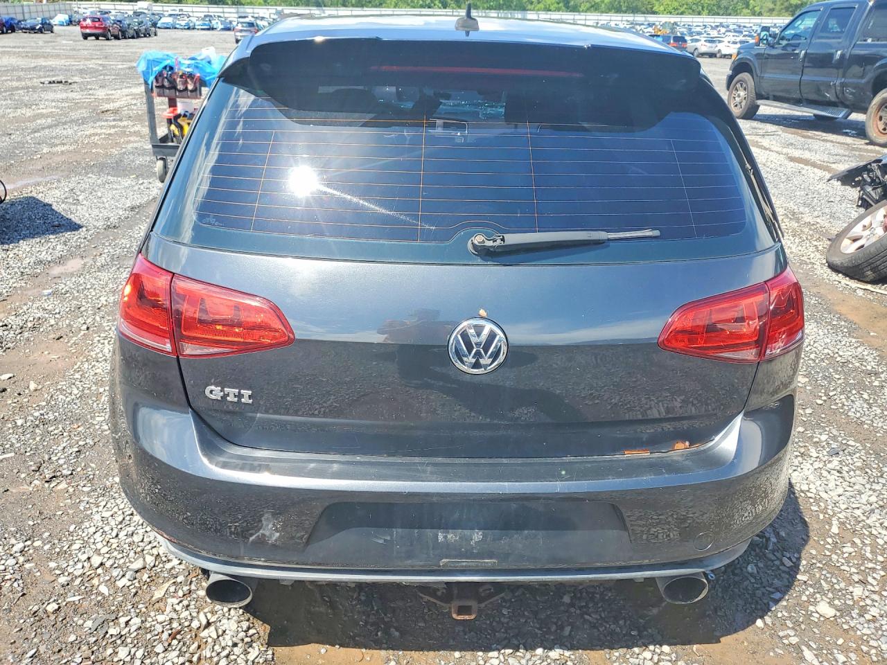 2015 Volkswagen Gti Gray vin: 3VW5T7AU4FM077223