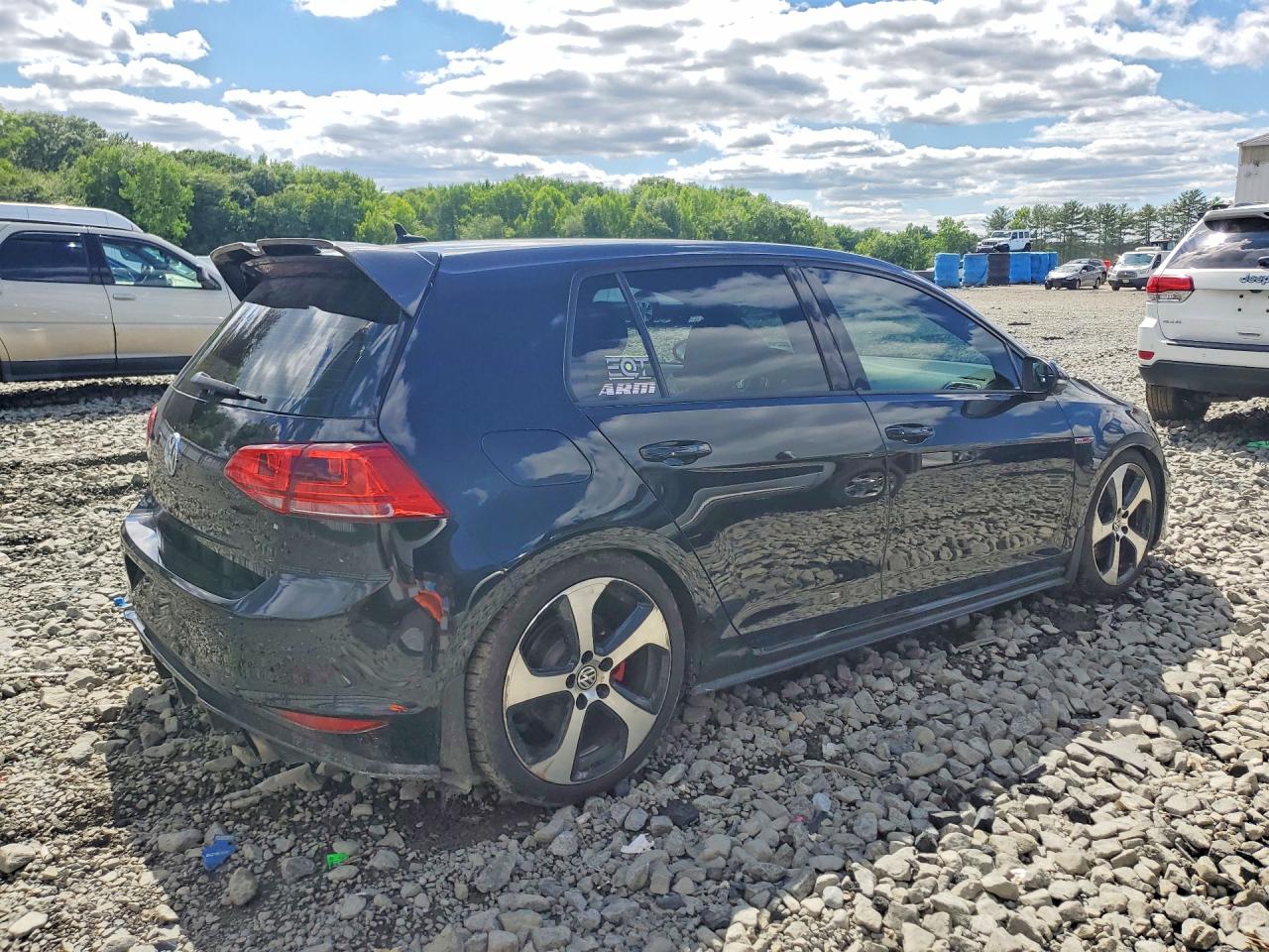 2015 Volkswagen Gti Black vin: 3VW5T7AU4FM102895
