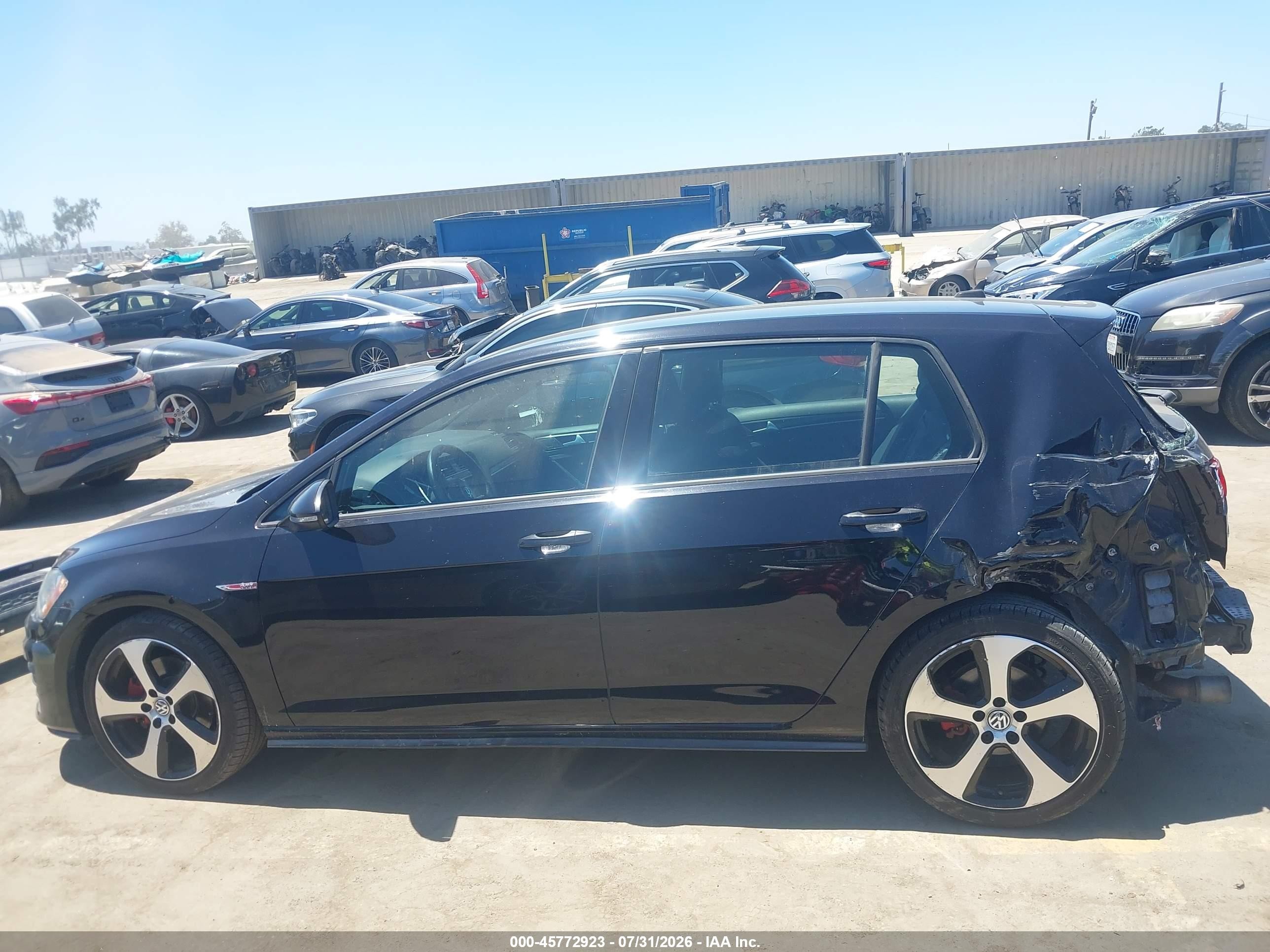 2015 Volkswagen Golf Gti 2.0t S 4-door Black vin: 3VW5T7AU5FM074993