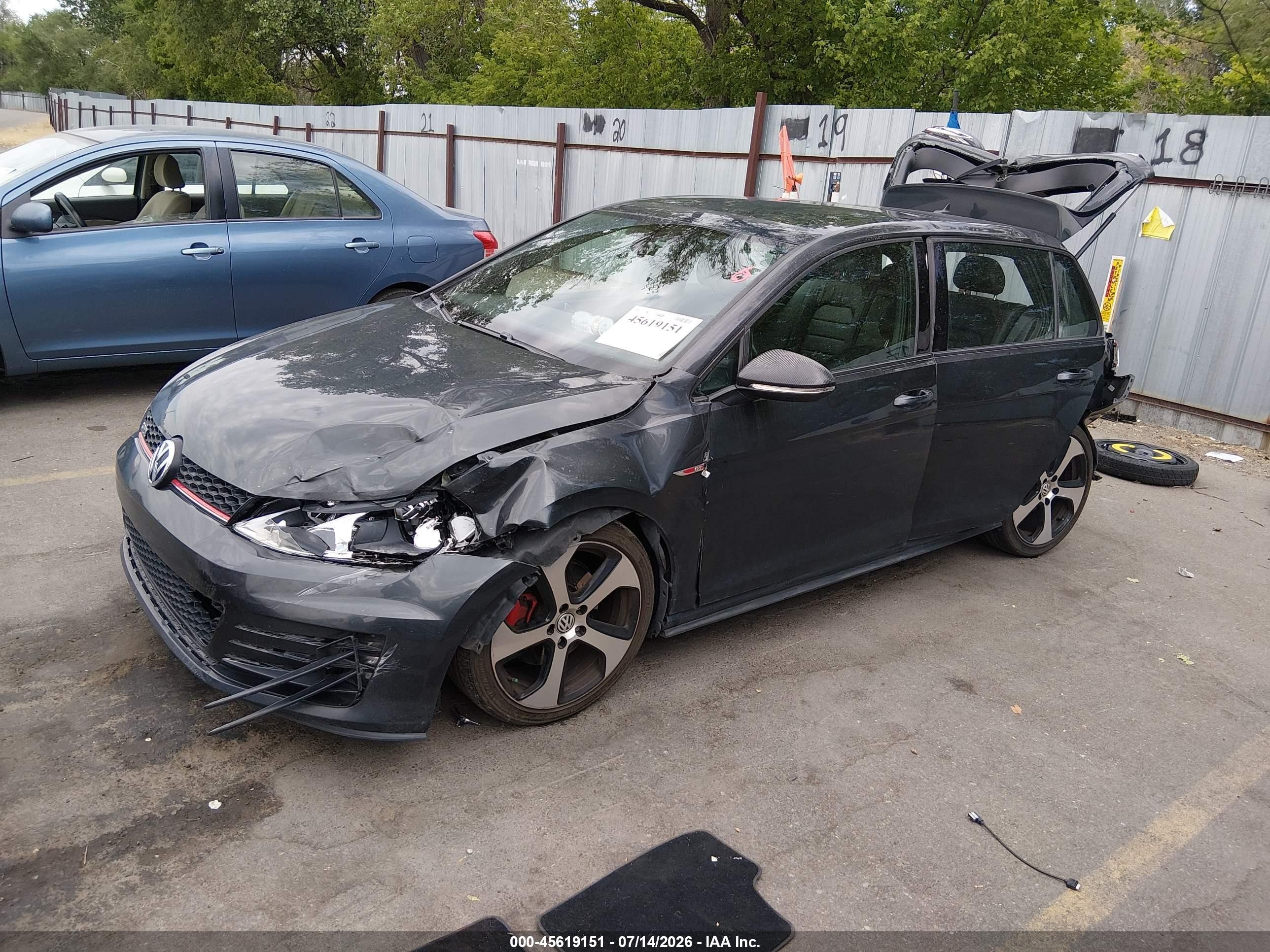 2015 Volkswagen Golf Gti 2.0t Se 4-door Черный vin: 3VW5T7AU7FM040649