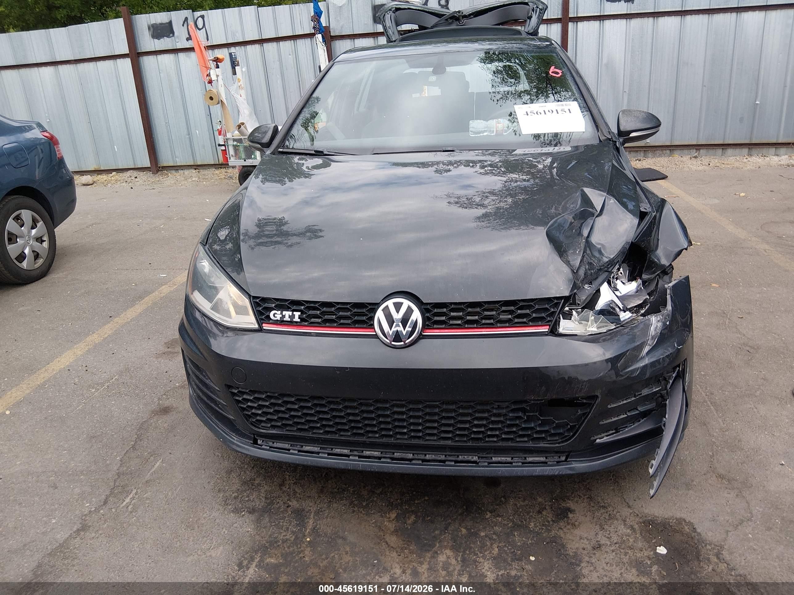 2015 Volkswagen Golf Gti 2.0t Se 4-door Черный vin: 3VW5T7AU7FM040649