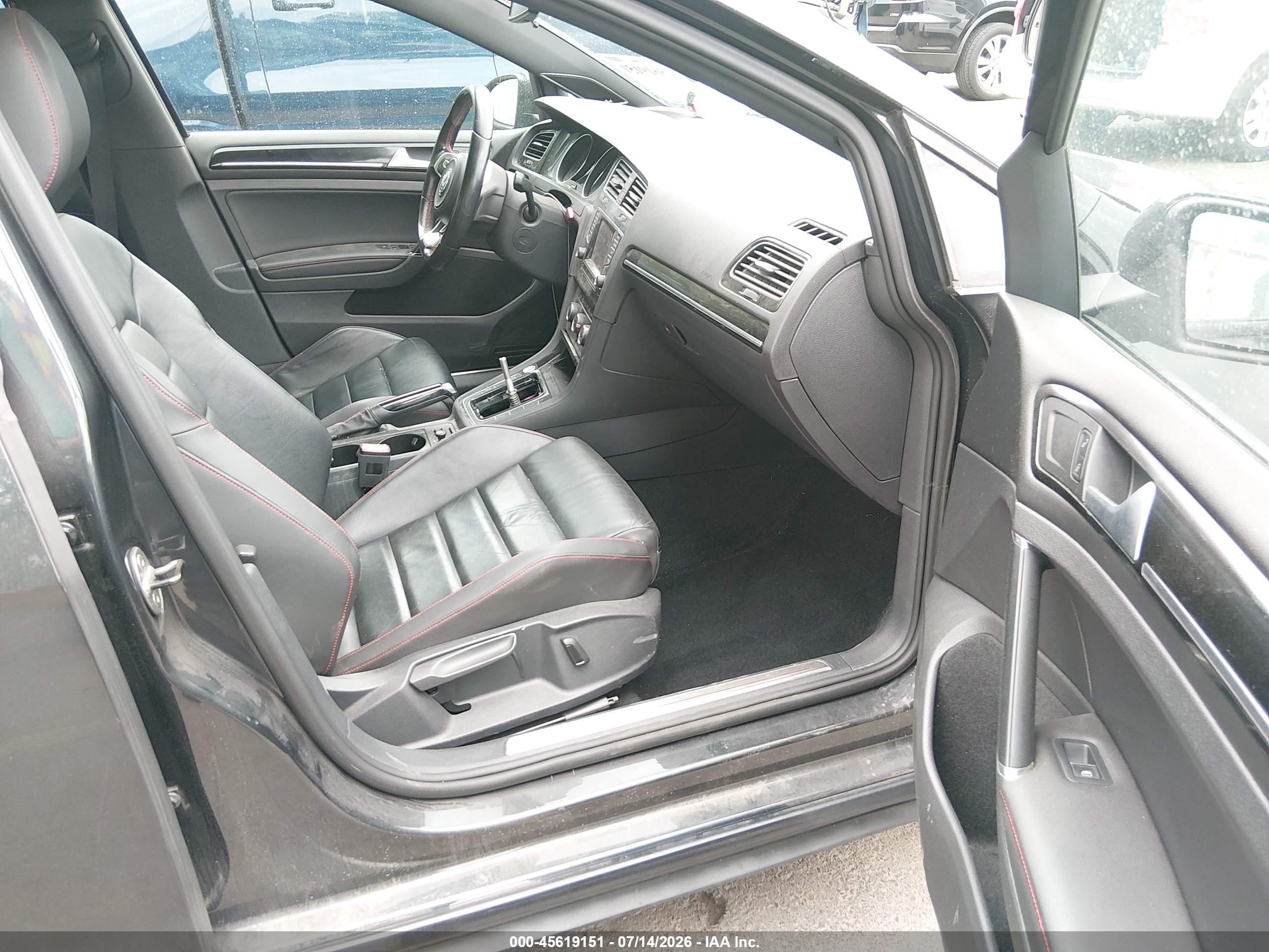 2015 Volkswagen Golf Gti 2.0t Se 4-door Черный vin: 3VW5T7AU7FM040649