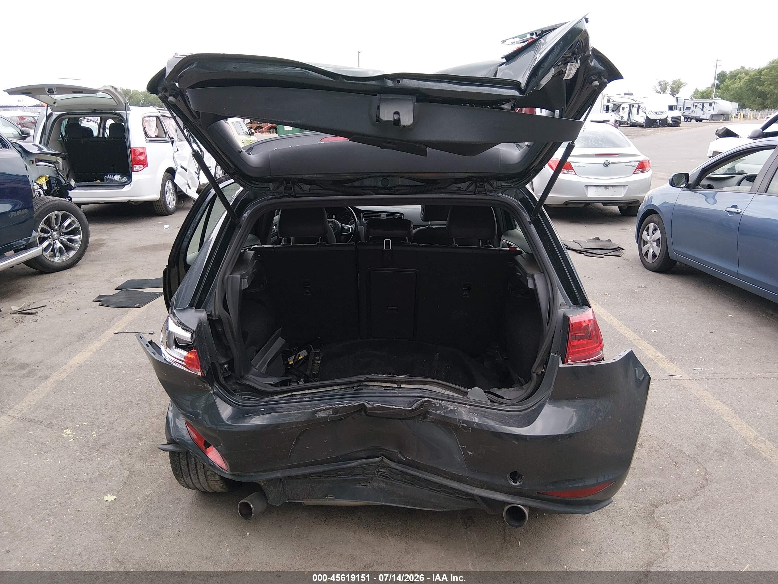 2015 Volkswagen Golf Gti 2.0t Se 4-door Черный vin: 3VW5T7AU7FM040649