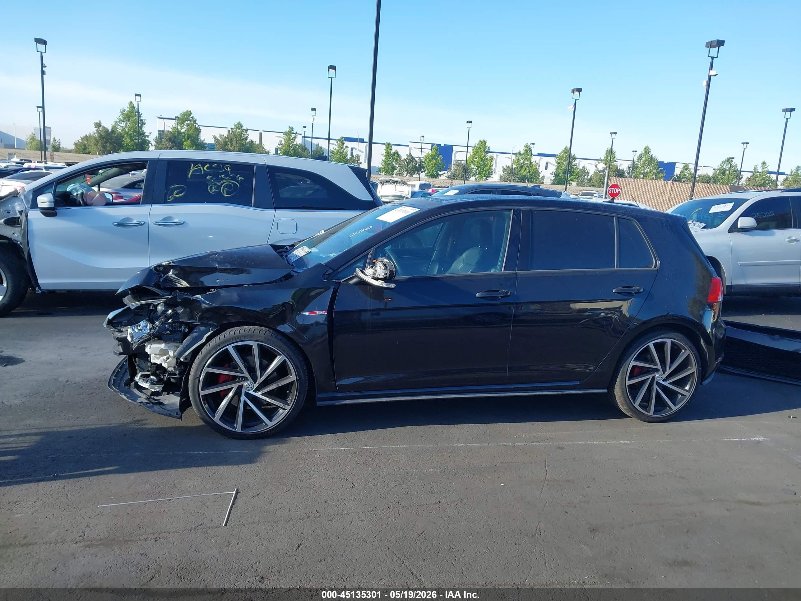 2015 Volkswagen Golf Gti 2.0t Se 4-door Black vin: 3VW5T7AU9FM062040