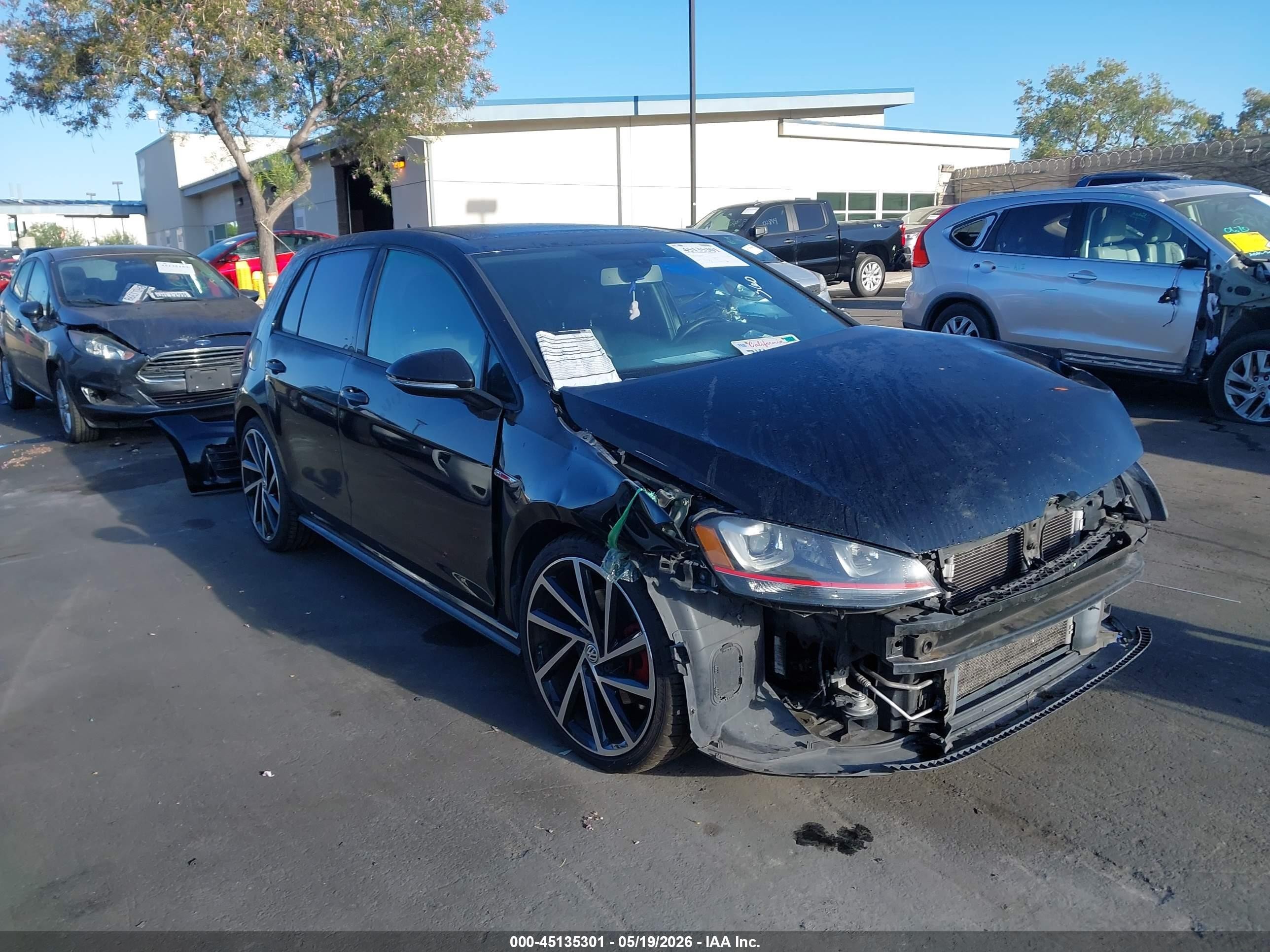 2015 Volkswagen Golf Gti 2.0t Se 4-door Black vin: 3VW5T7AU9FM062040