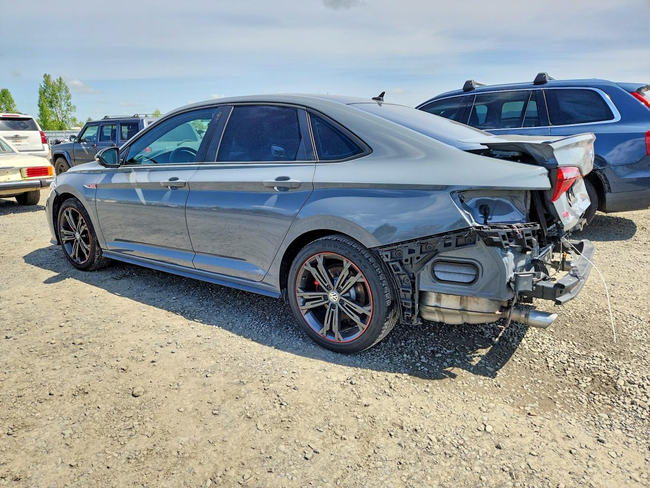 2019 Volkswagen Jetta Gli Угольный vin: 3VW5T7BU7KM172450