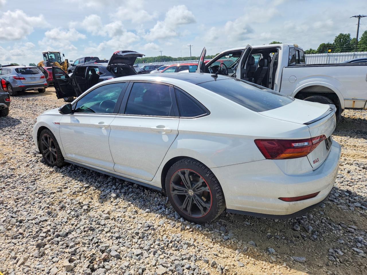 2019 Volkswagen Jetta Gli White vin: 3VW5T7BU9KM177715