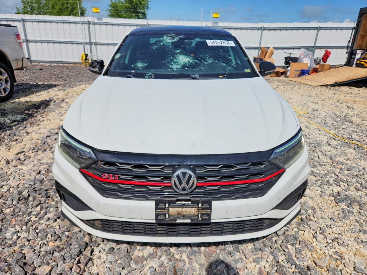 2019 Volkswagen Jetta Gli White vin: 3VW5T7BU9KM177715