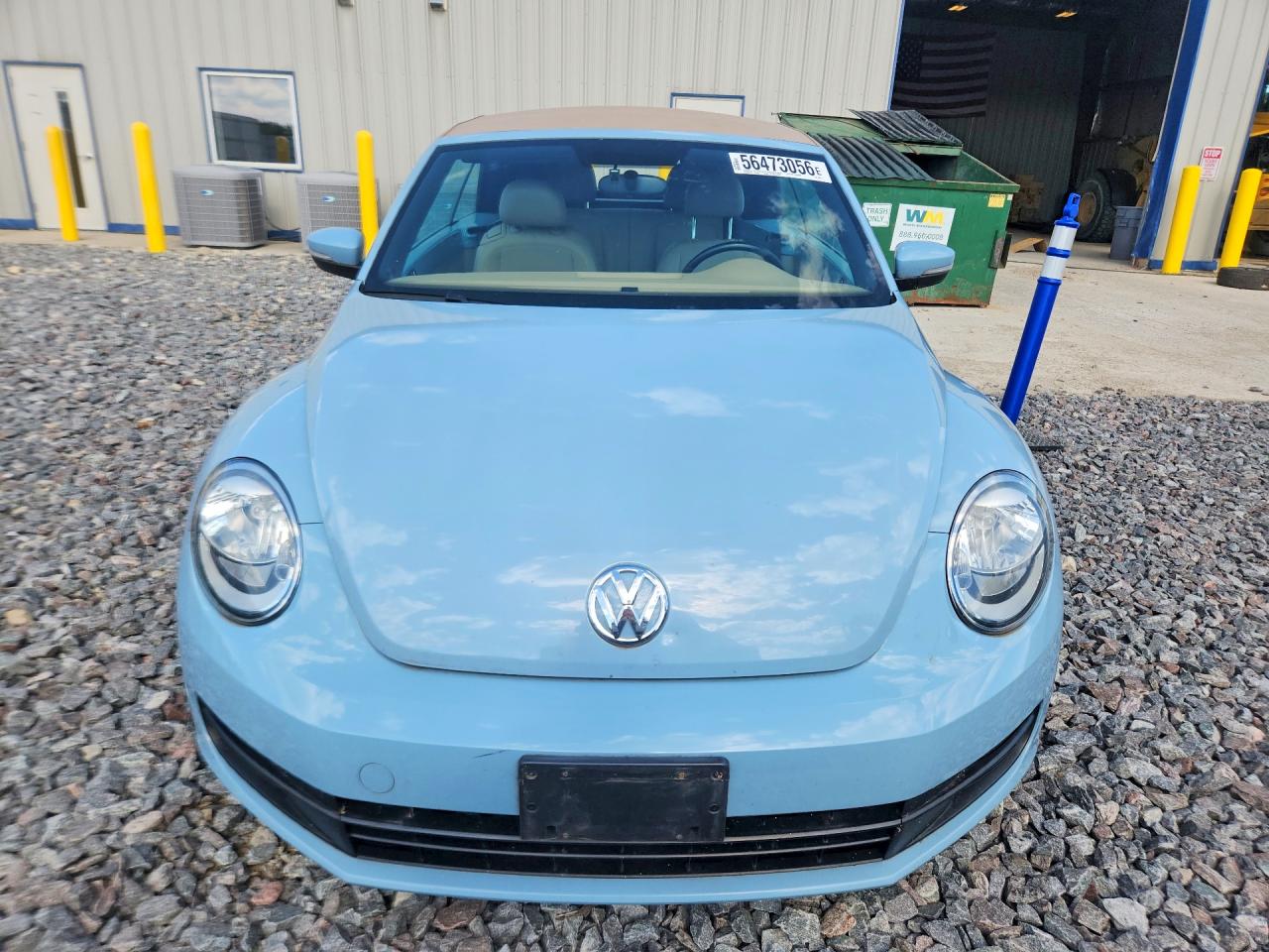2014 Volkswagen Beetle Blue vin: 3VW5X7AT1EM805672
