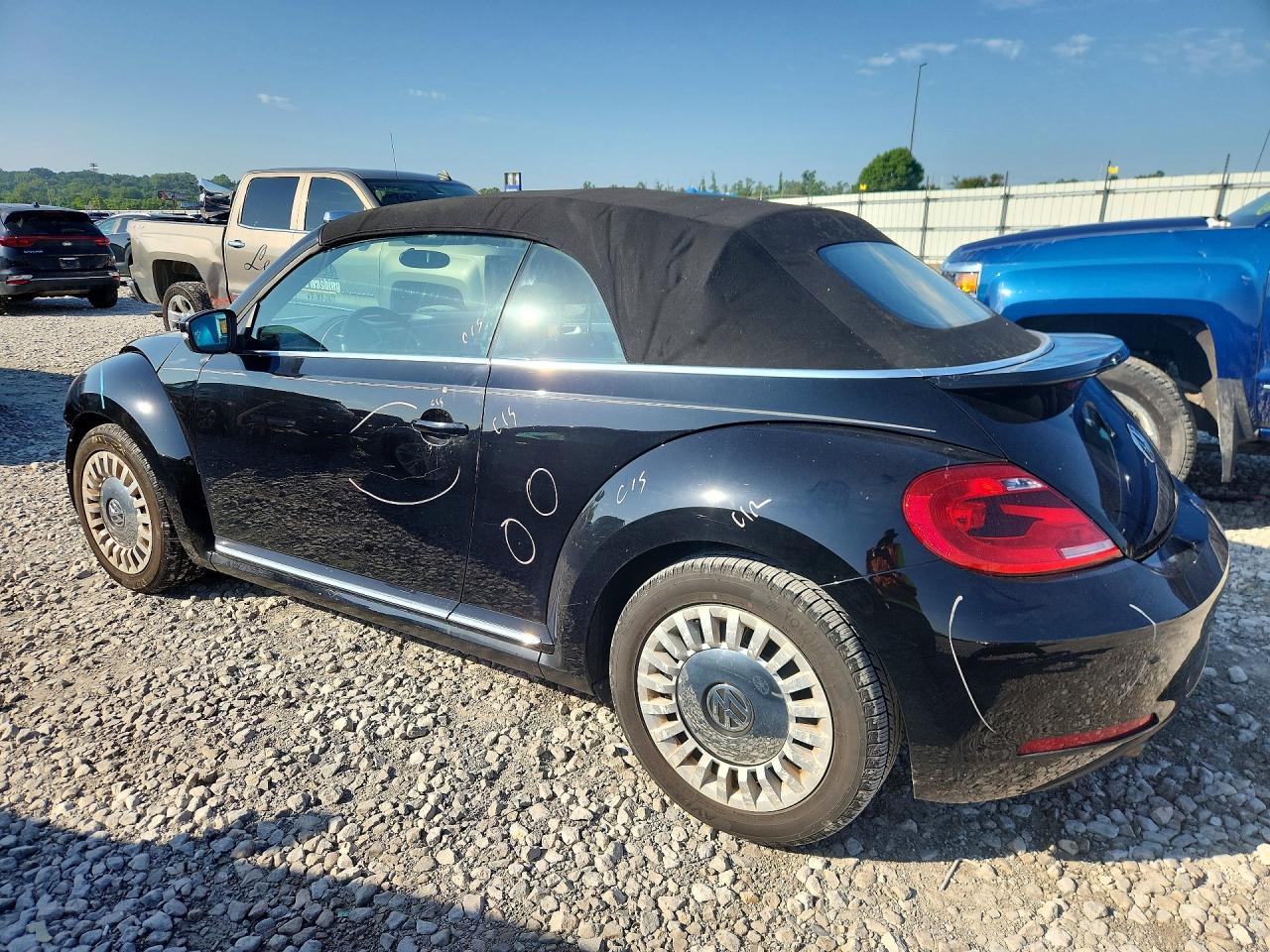 2014 Volkswagen Beetle Black vin: 3VW5X7AT4EM801597
