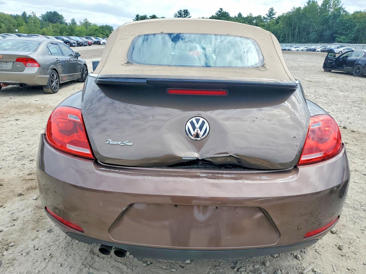 2013 Volkswagen Beetle Brown vin: 3VW5X7AT5DM823929