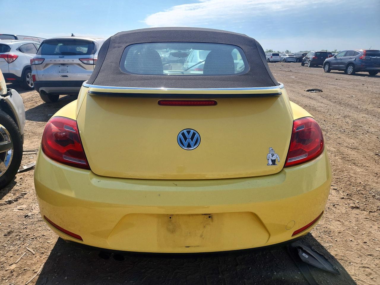2013 Volkswagen Beetle Желтый vin: 3VW5X7AT6DM821459