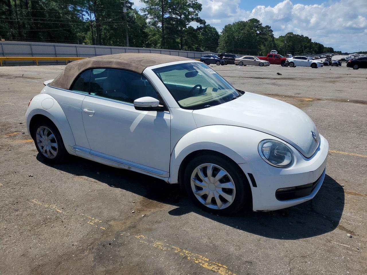 2013 Volkswagen Beetle White vin: 3VW5X7AT6DM826046