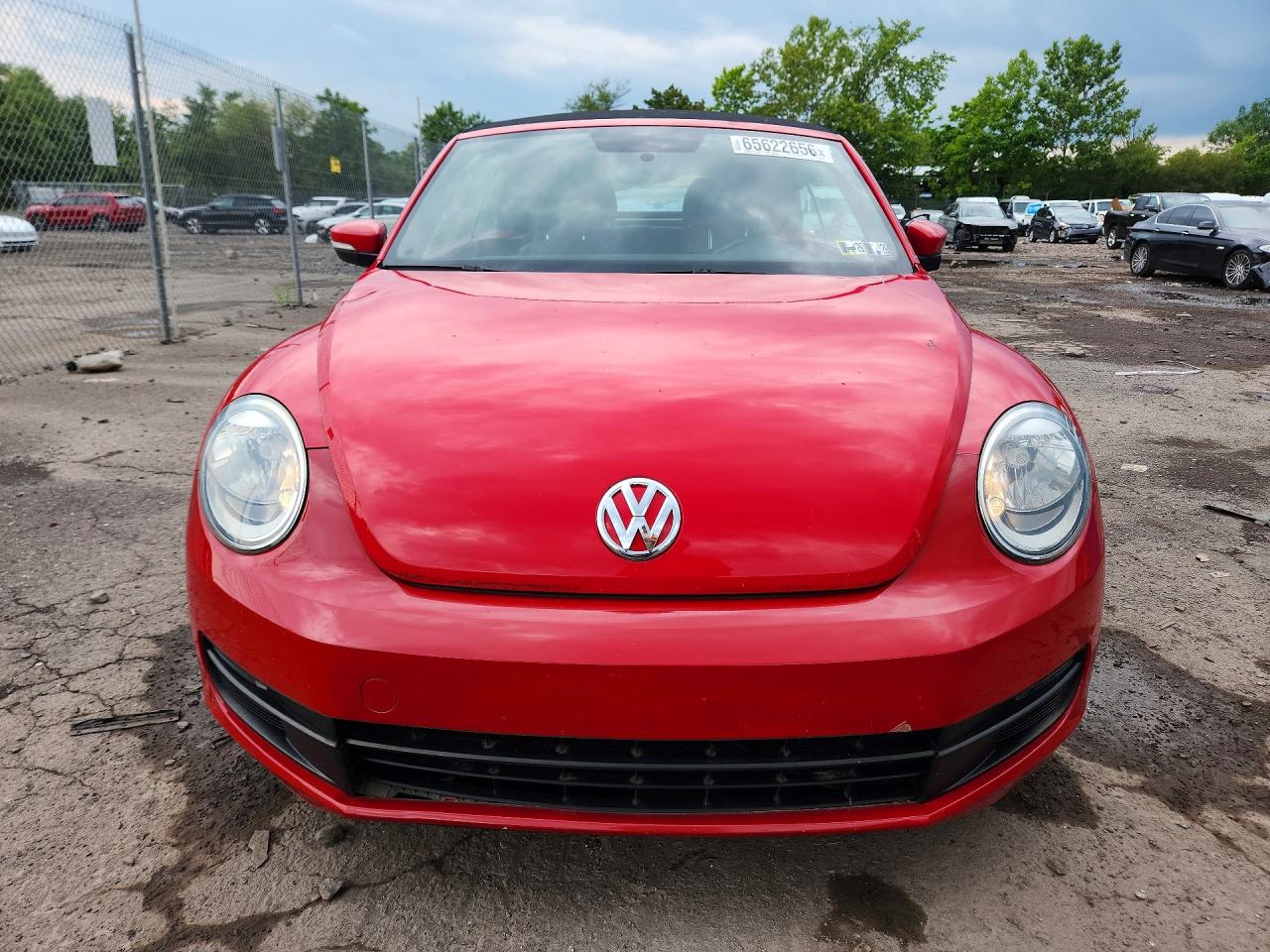 2013 Volkswagen Beetle Red vin: 3VW5X7AT7DM816156