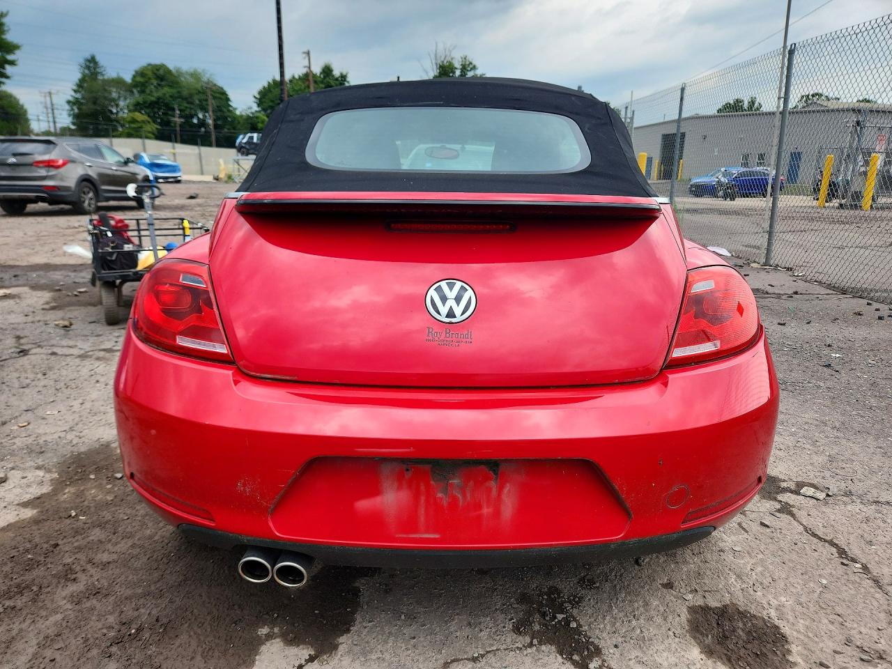 2013 Volkswagen Beetle Red vin: 3VW5X7AT7DM816156