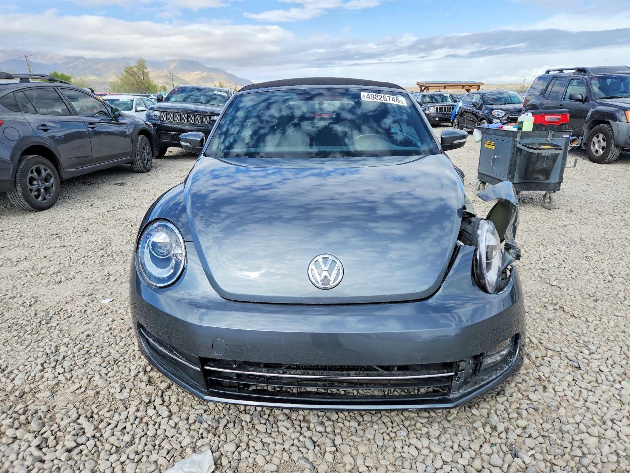 2013 Volkswagen Beetle Gray vin: 3VW5X7ATXDM827135
