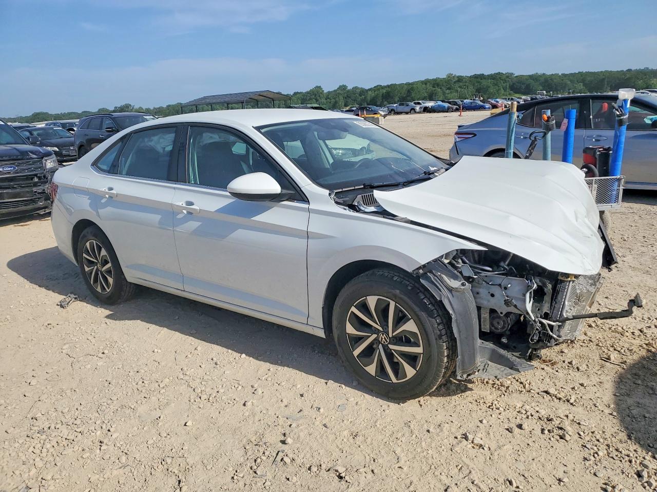 2025 Volkswagen Jetta S White vin: 3VW5X7BU4SM109651