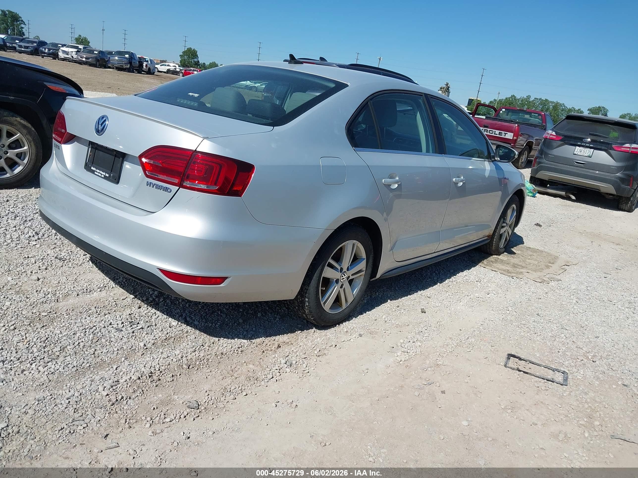 2013 Volkswagen Jetta Hybrid Sel Silver vin: 3VW637AJ1DM225903