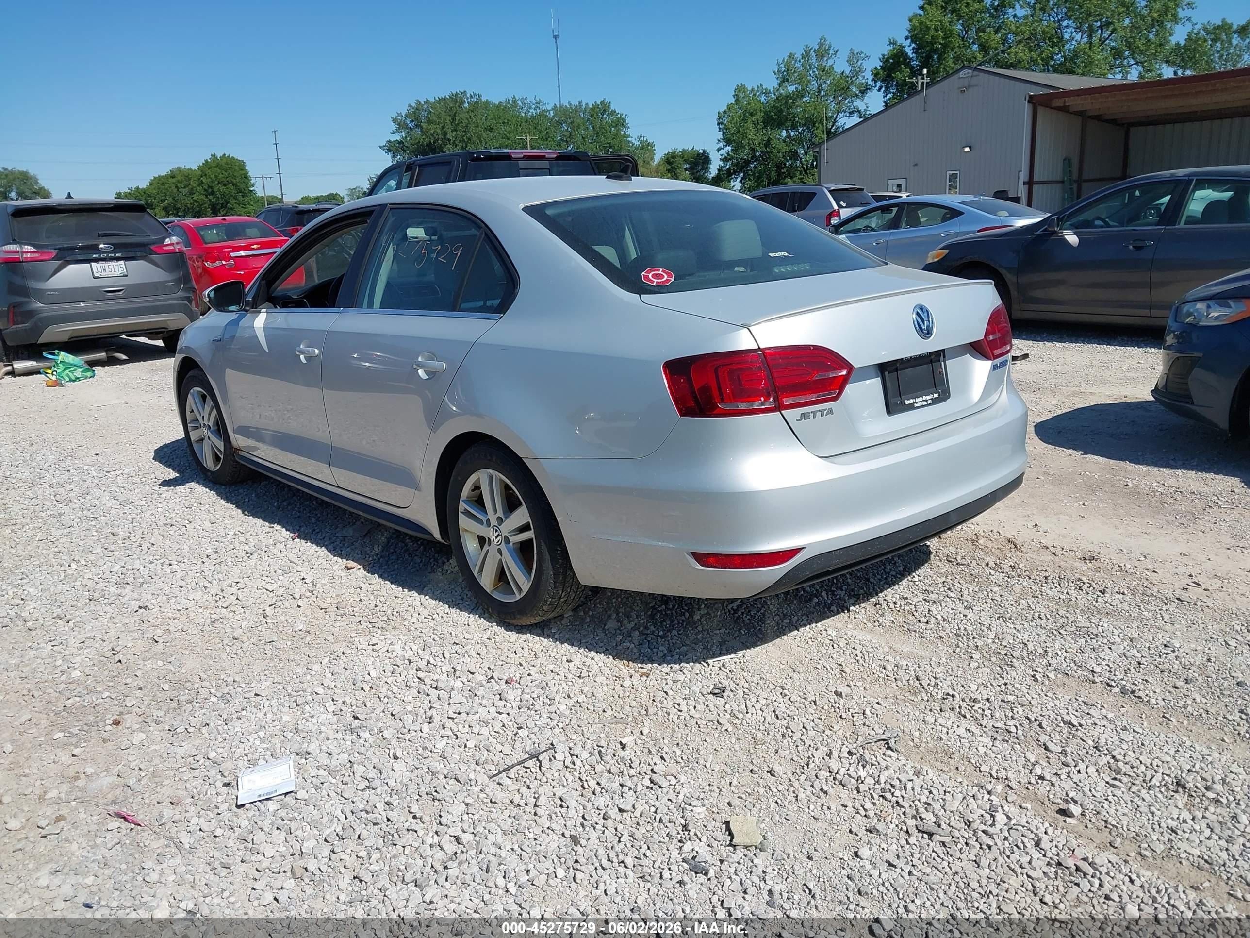 2013 Volkswagen Jetta Hybrid Sel Silver vin: 3VW637AJ1DM225903