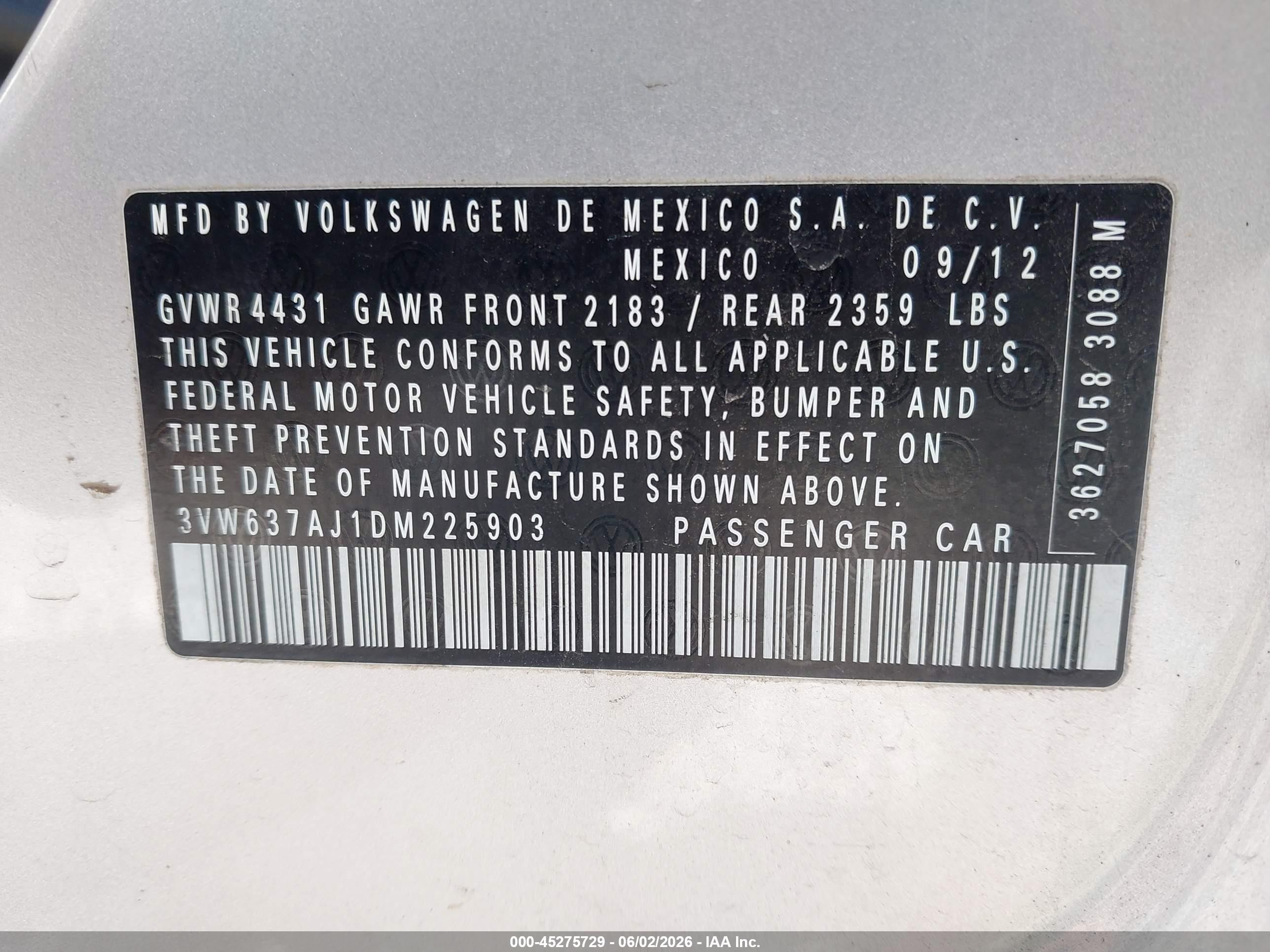 2013 Volkswagen Jetta Hybrid Sel Silver vin: 3VW637AJ1DM225903