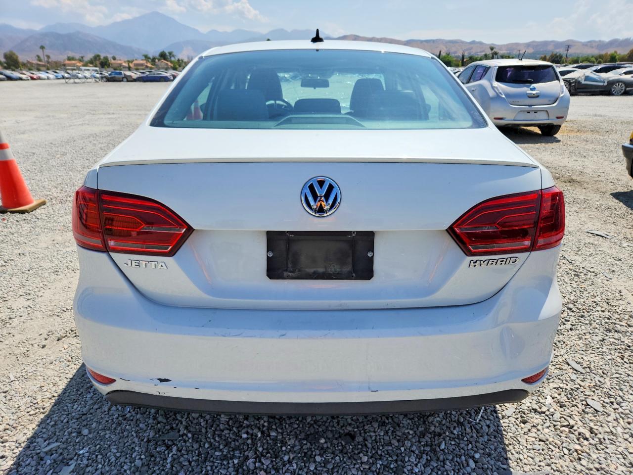 2013 Volkswagen Jetta Hybrid White vin: 3VW637AJ1DM251028