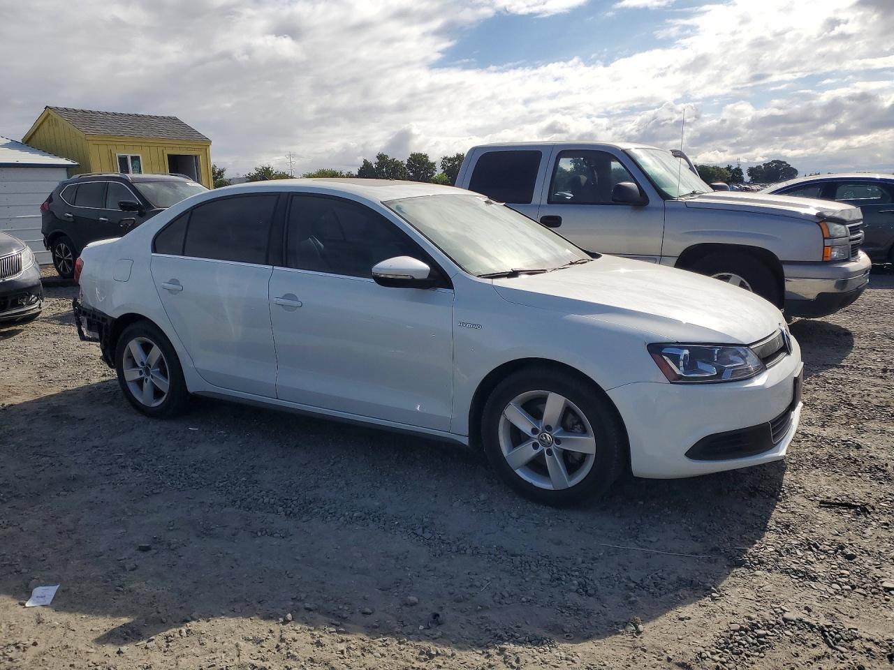 2013 Volkswagen Jetta Hybrid Белый vin: 3VW637AJ1DM251126
