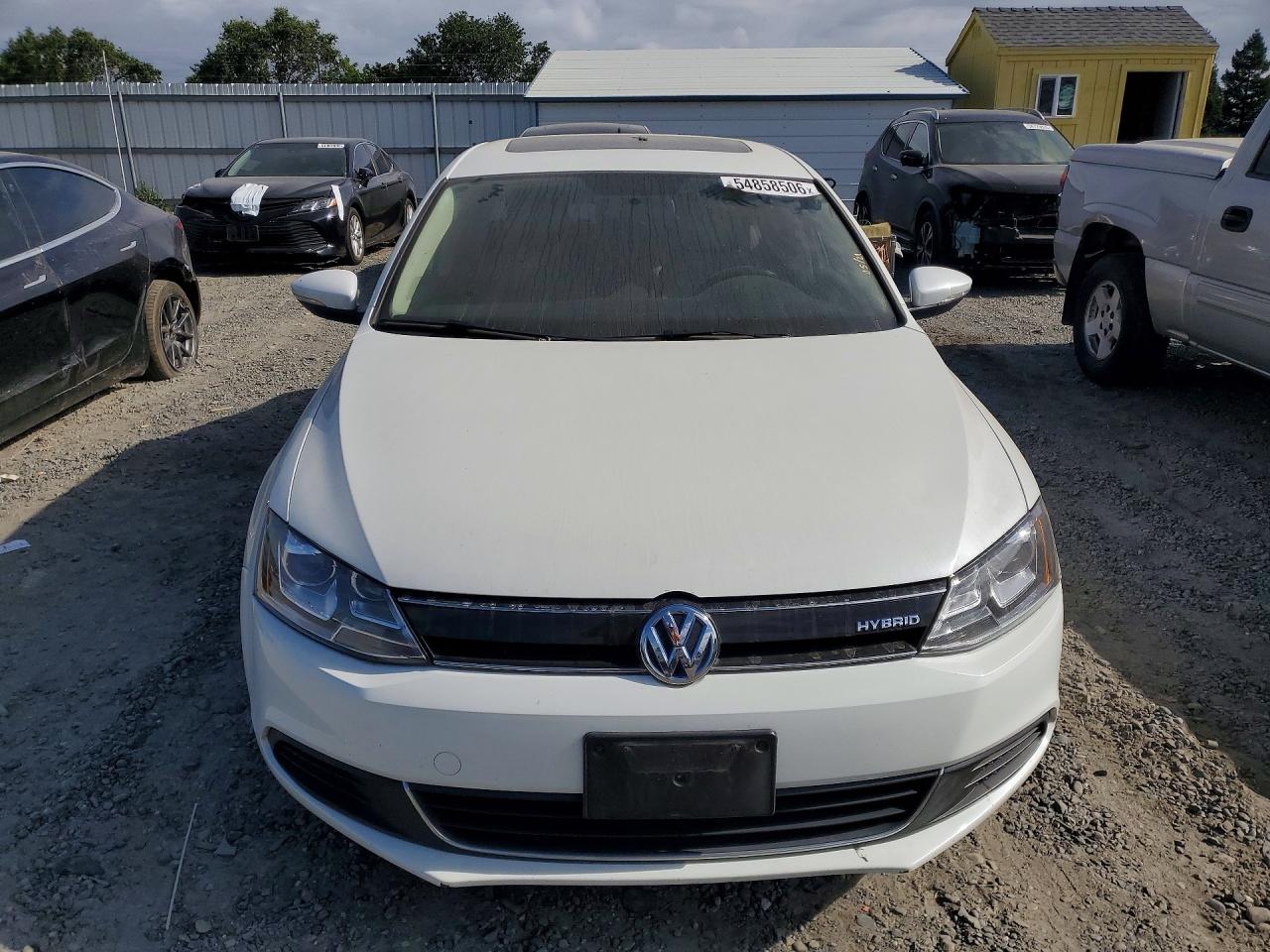 2013 Volkswagen Jetta Hybrid Белый vin: 3VW637AJ1DM251126